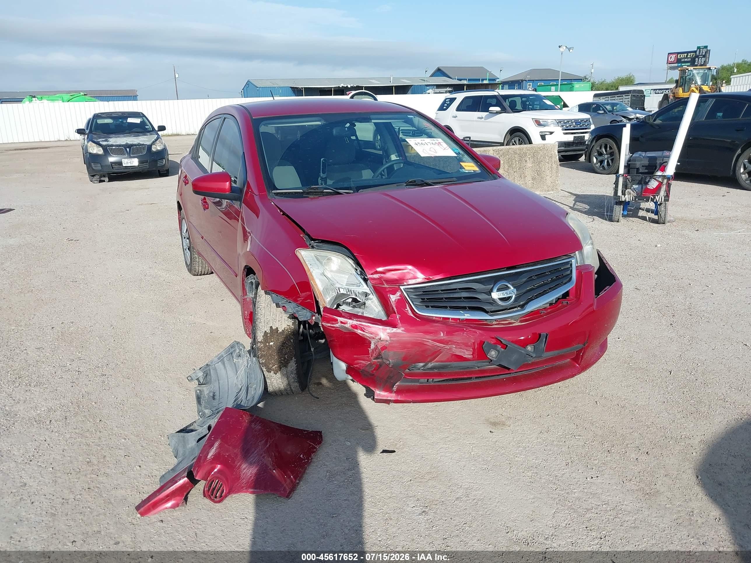 2011 Nissan Sentra 2.0 Red vin: 3N1AB6AP1BL609250