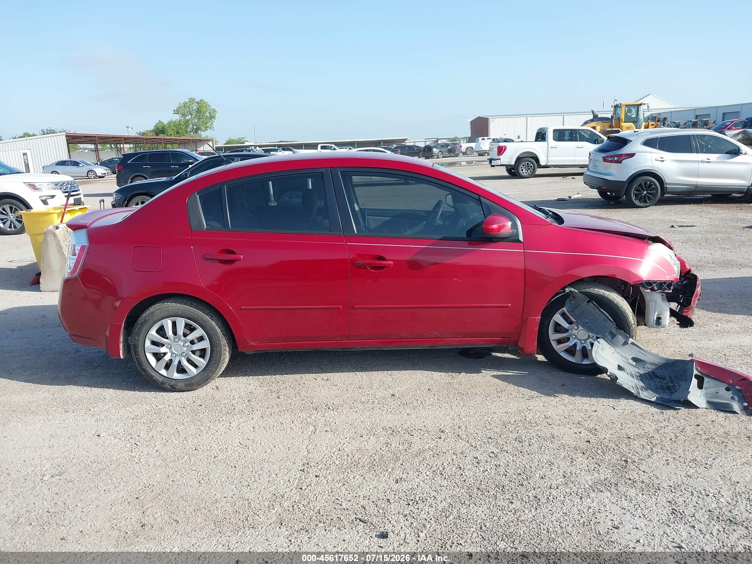 2011 Nissan Sentra 2.0 Red vin: 3N1AB6AP1BL609250