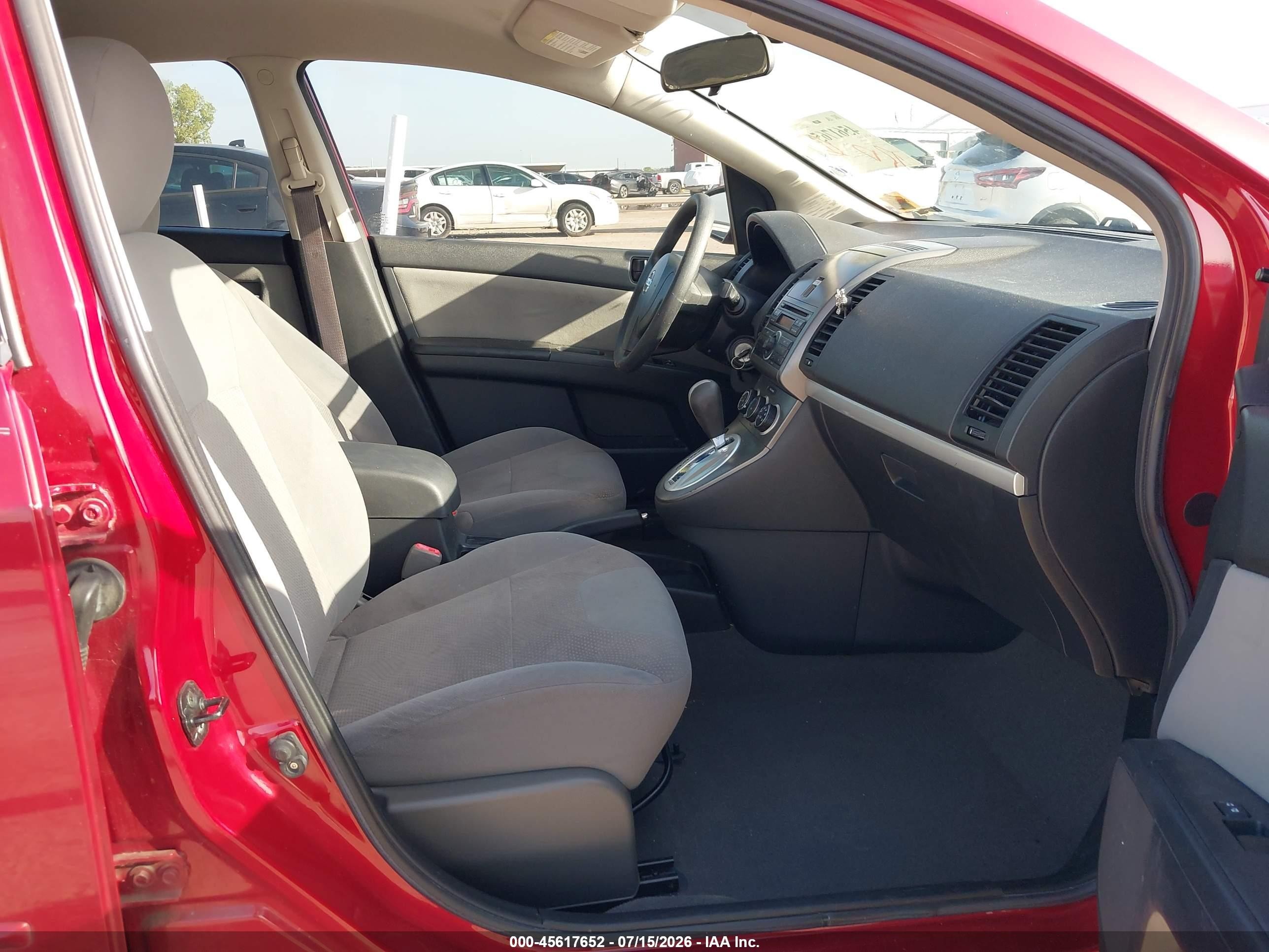 2011 Nissan Sentra 2.0 Red vin: 3N1AB6AP1BL609250