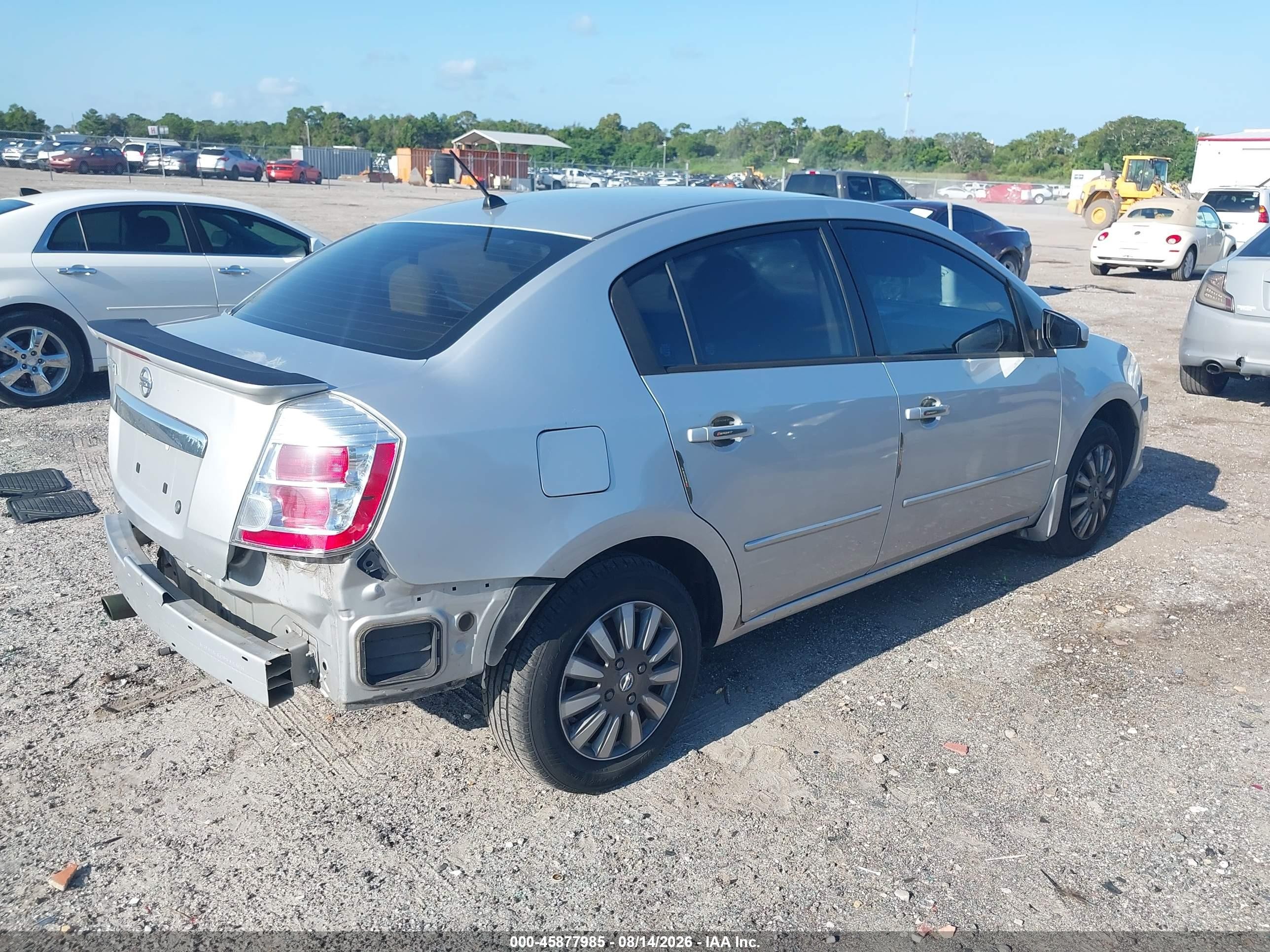 2011 Nissan Sentra 2.0 Silver vin: 3N1AB6AP1BL622354