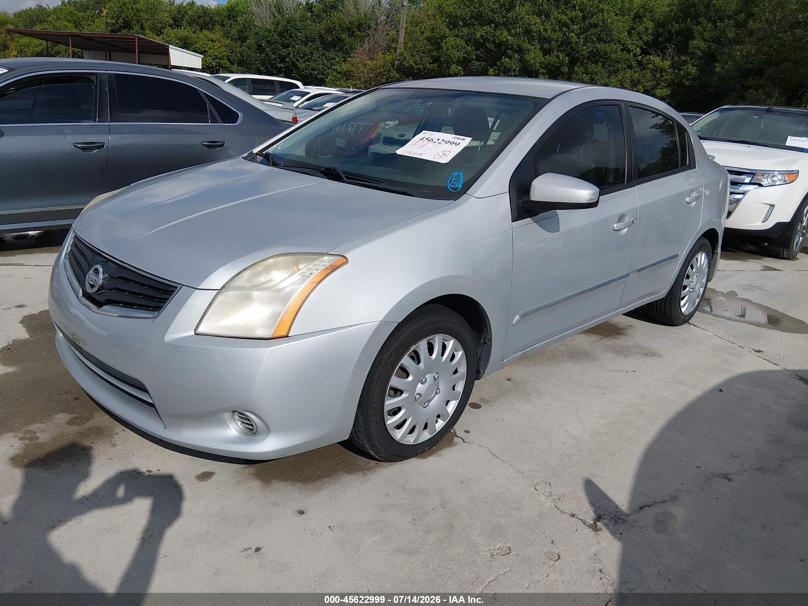 2011 Nissan Sentra 2.0s Silver vin: 3N1AB6AP1BL703127