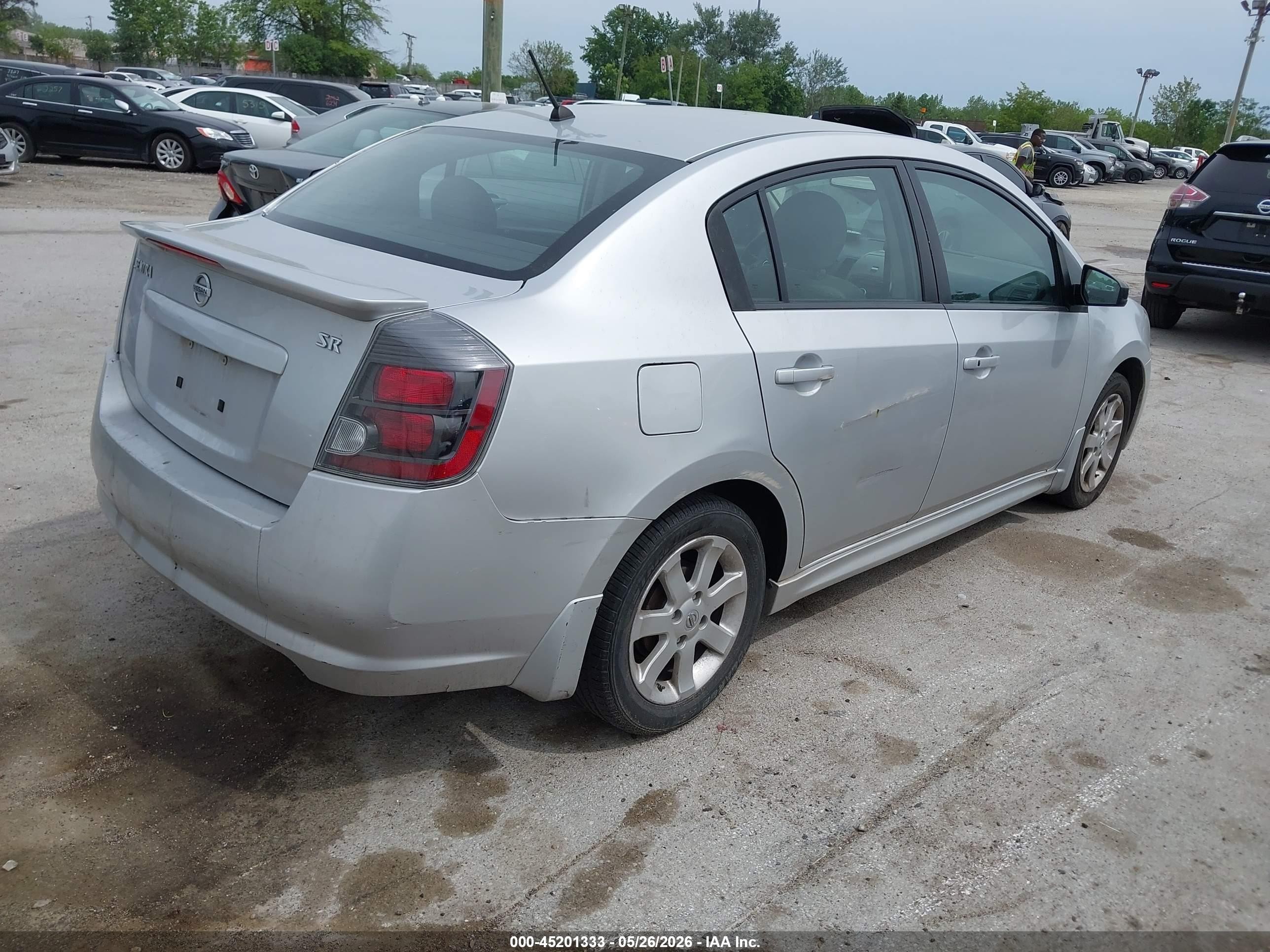 2011 Nissan Sentra 2.0sr Silver vin: 3N1AB6AP1BL708571