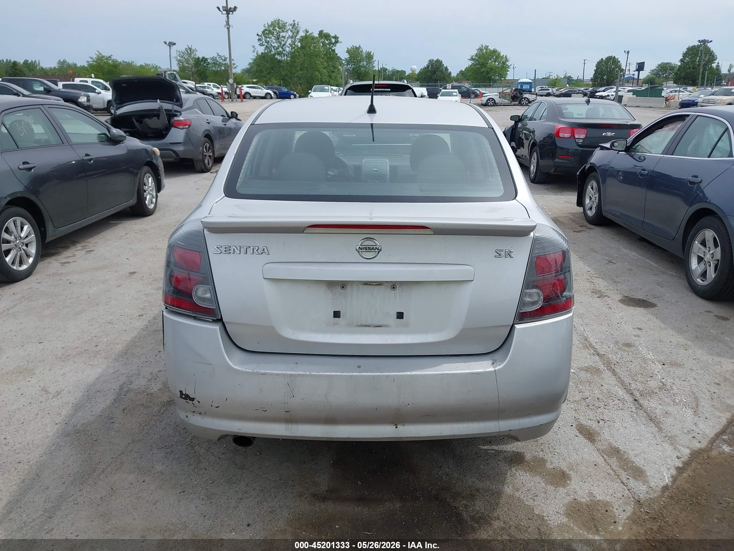 2011 Nissan Sentra 2.0sr Silver vin: 3N1AB6AP1BL708571
