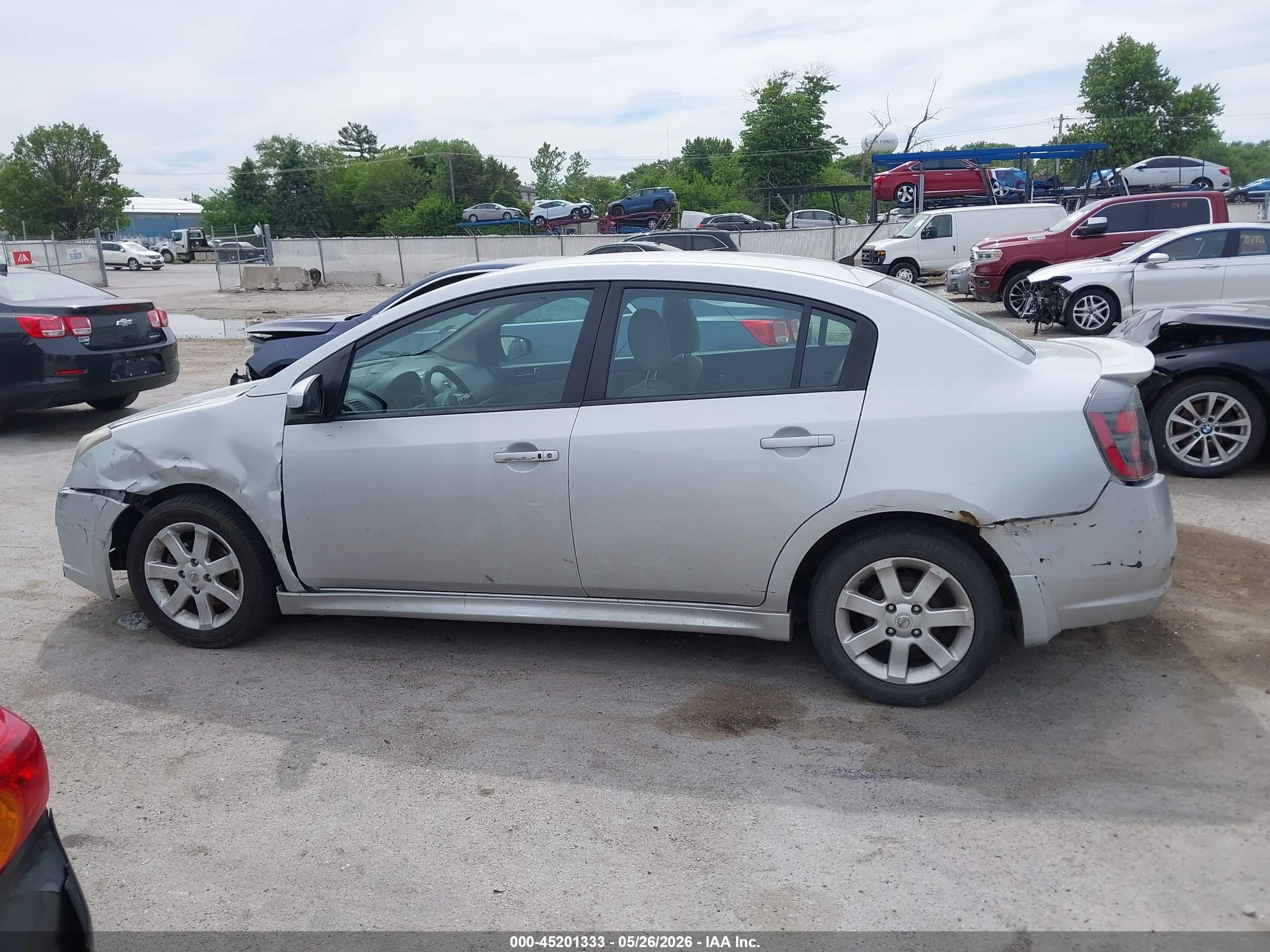 2011 Nissan Sentra 2.0sr Silver vin: 3N1AB6AP1BL708571