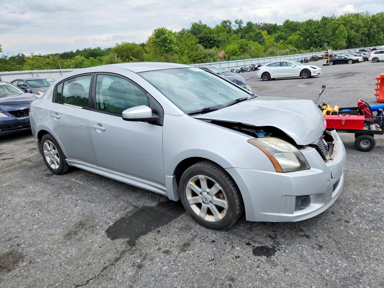 2011 Nissan Sentra 2.0 Silver vin: 3N1AB6AP1BL711051