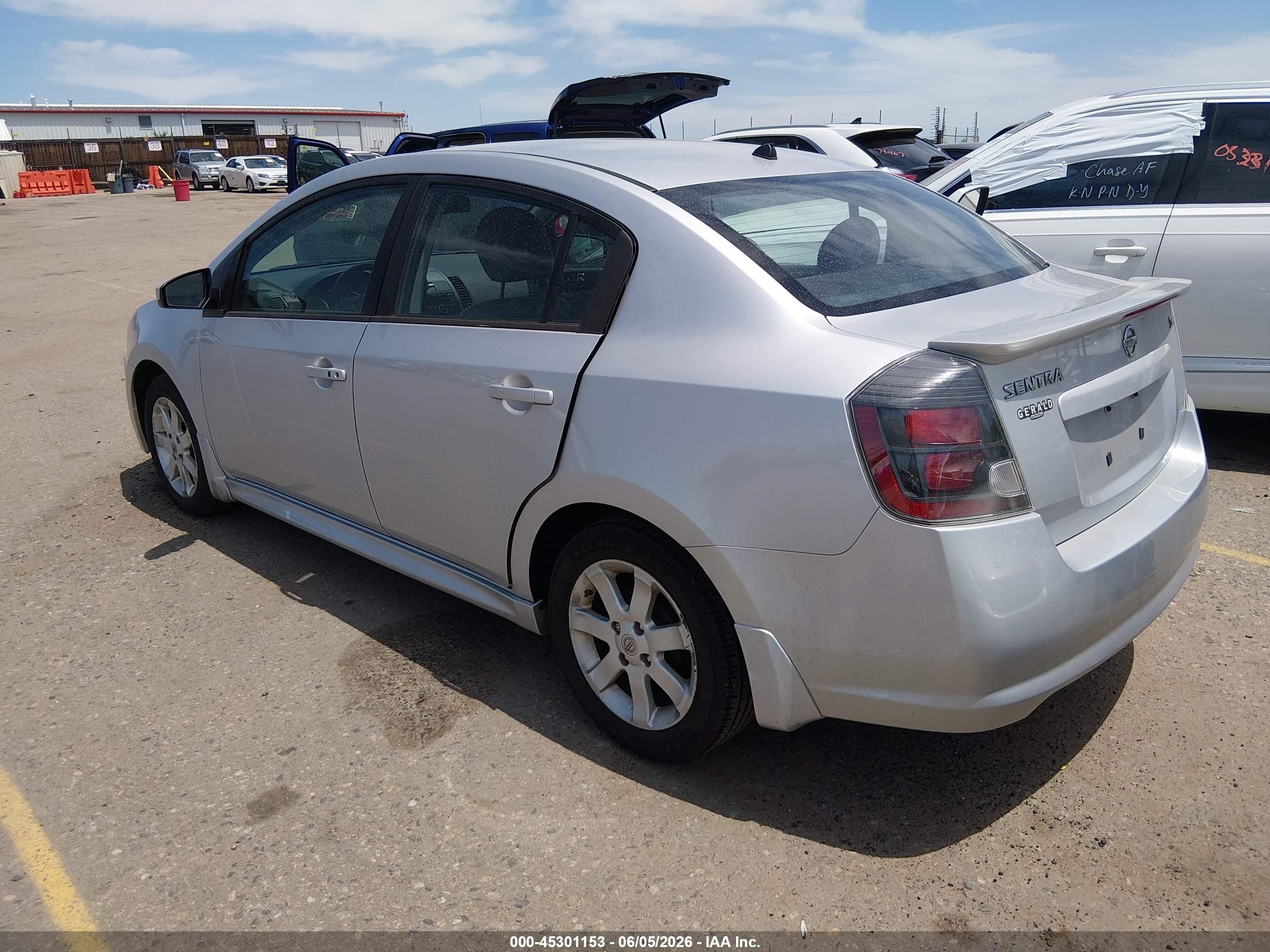 2011 Nissan Sentra 2.0sr Silver vin: 3N1AB6AP1BL713544