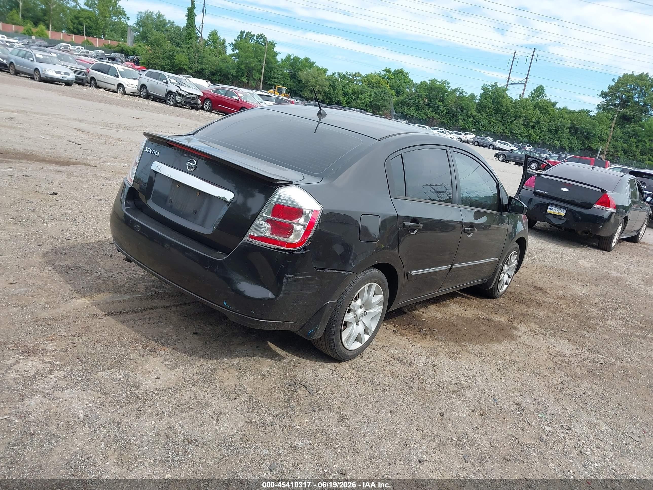 2011 Nissan Sentra 2.0s Black vin: 3N1AB6AP1BL722115