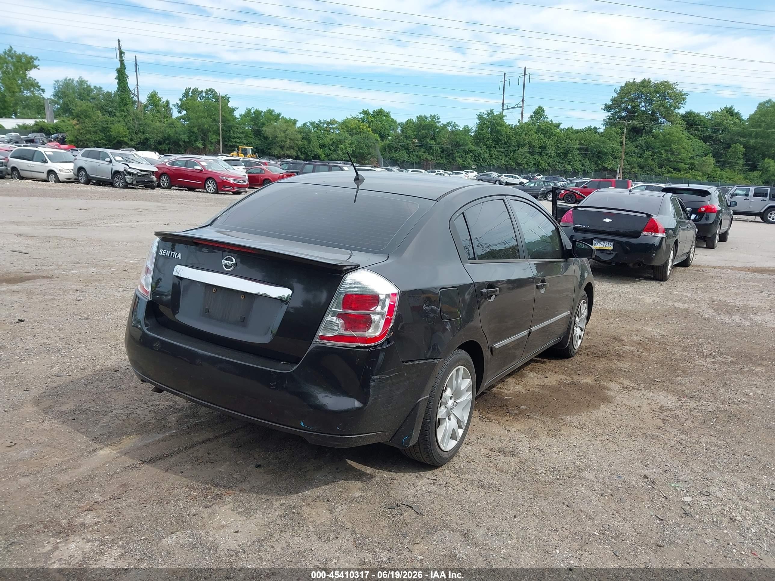2011 Nissan Sentra 2.0s Black vin: 3N1AB6AP1BL722115