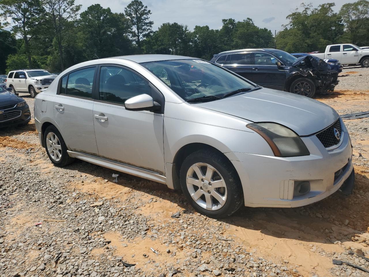 2012 Nissan Sentra 2.0 Silver vin: 3N1AB6AP1CL616328