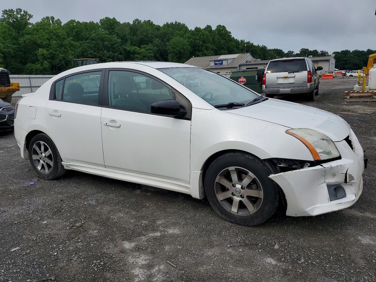 2012 Nissan Sentra 2.0 White vin: 3N1AB6AP1CL636997