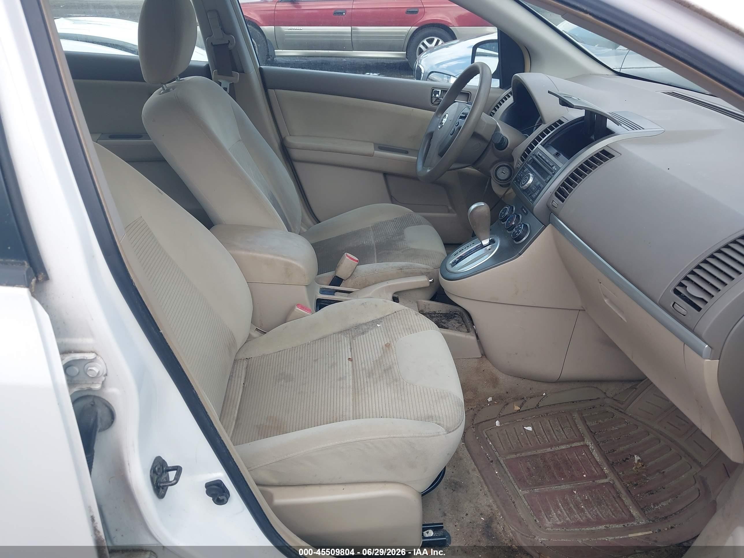 2012 Nissan Sentra 2.0 S White vin: 3N1AB6AP1CL641763