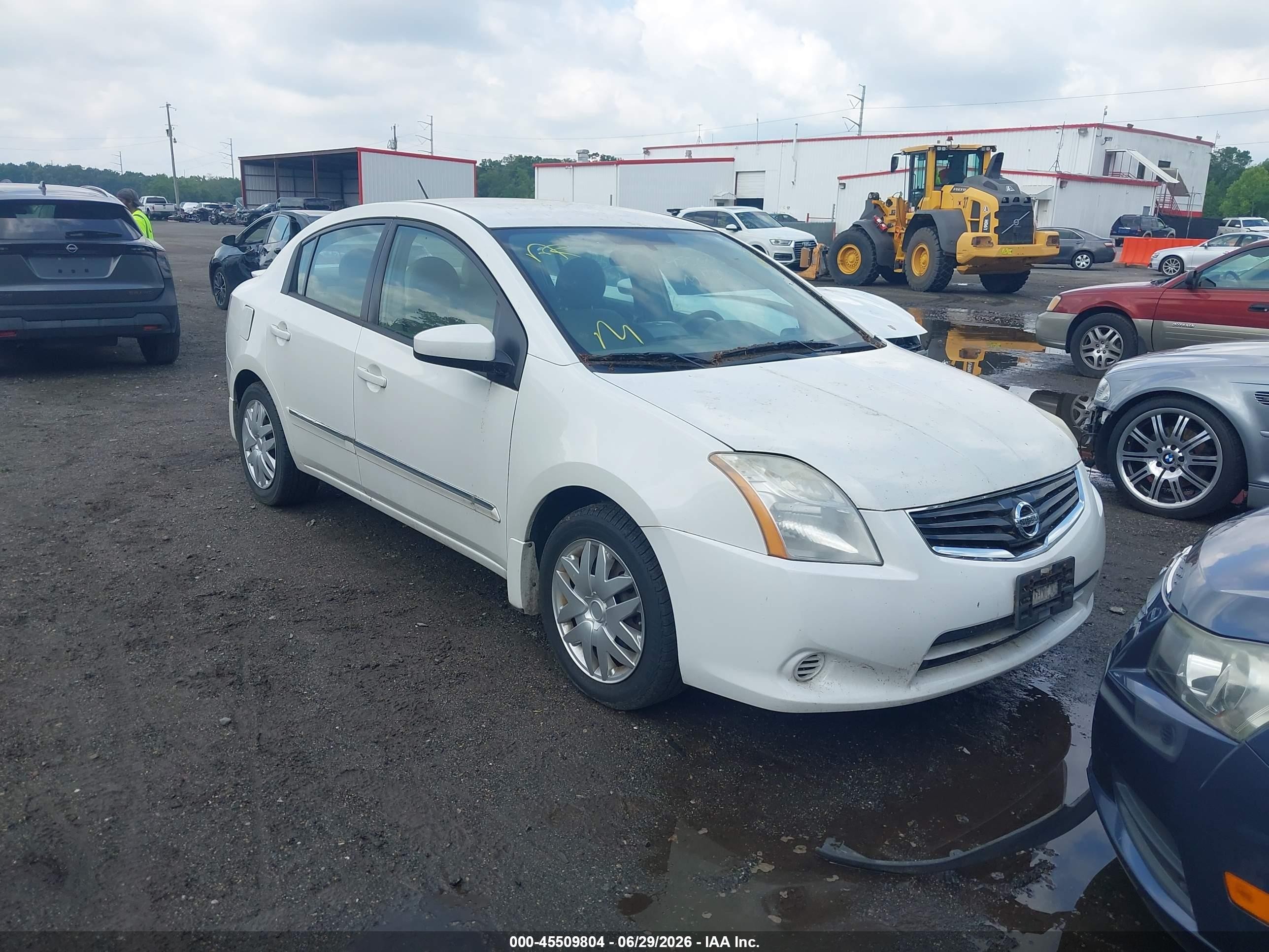2012 Nissan Sentra 2.0 S White vin: 3N1AB6AP1CL641763