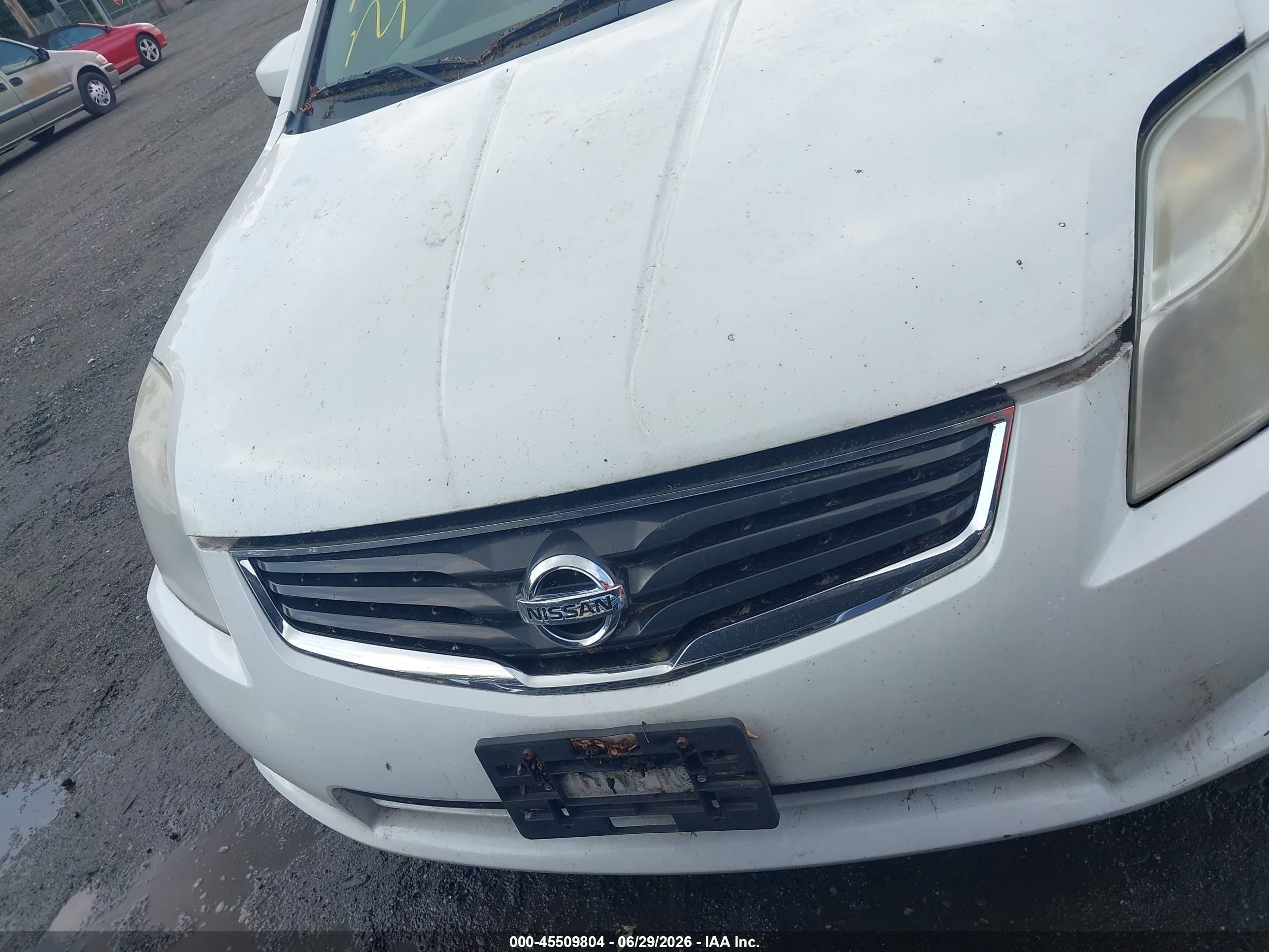 2012 Nissan Sentra 2.0 S White vin: 3N1AB6AP1CL641763