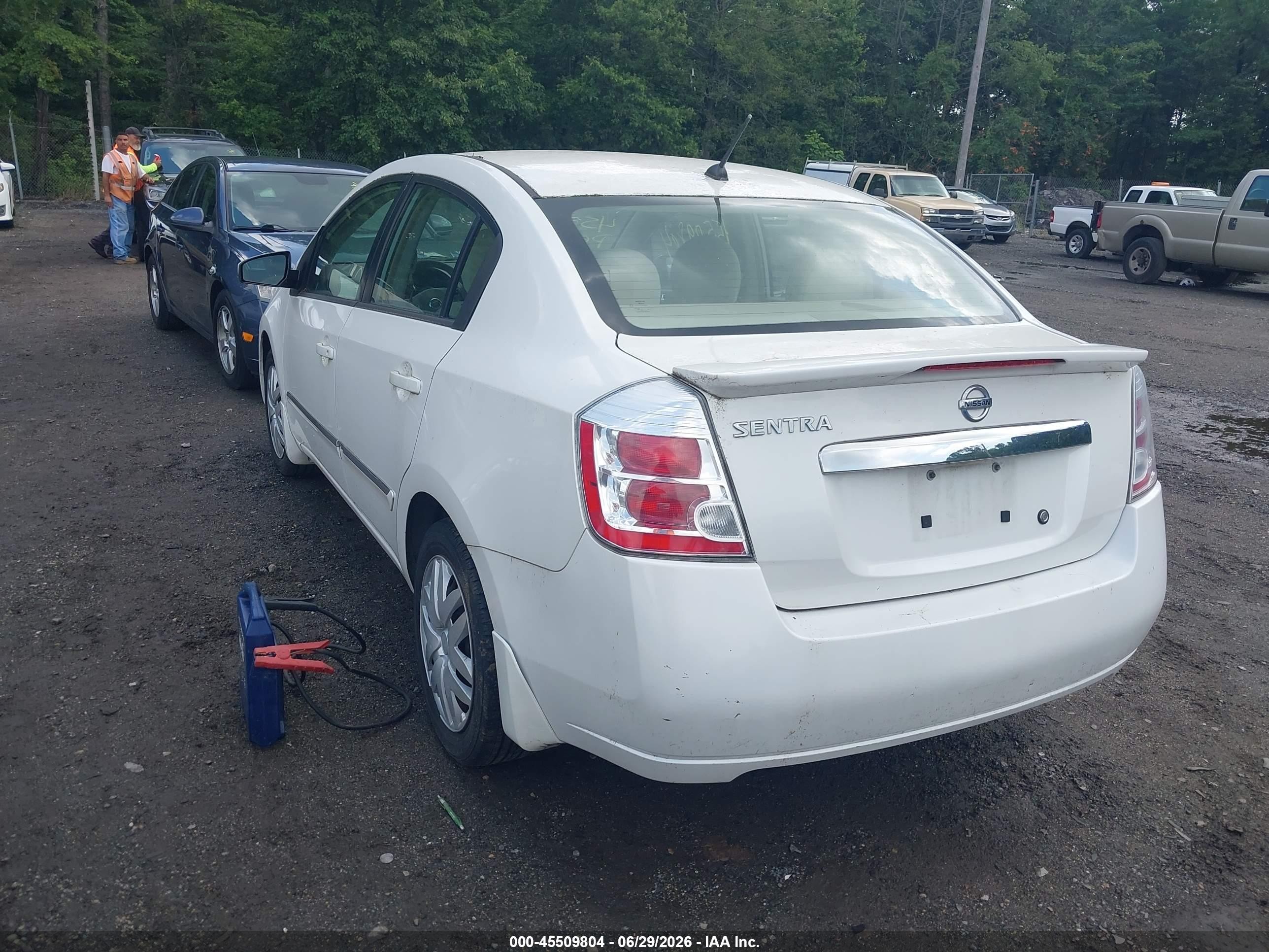2012 Nissan Sentra 2.0 S White vin: 3N1AB6AP1CL641763