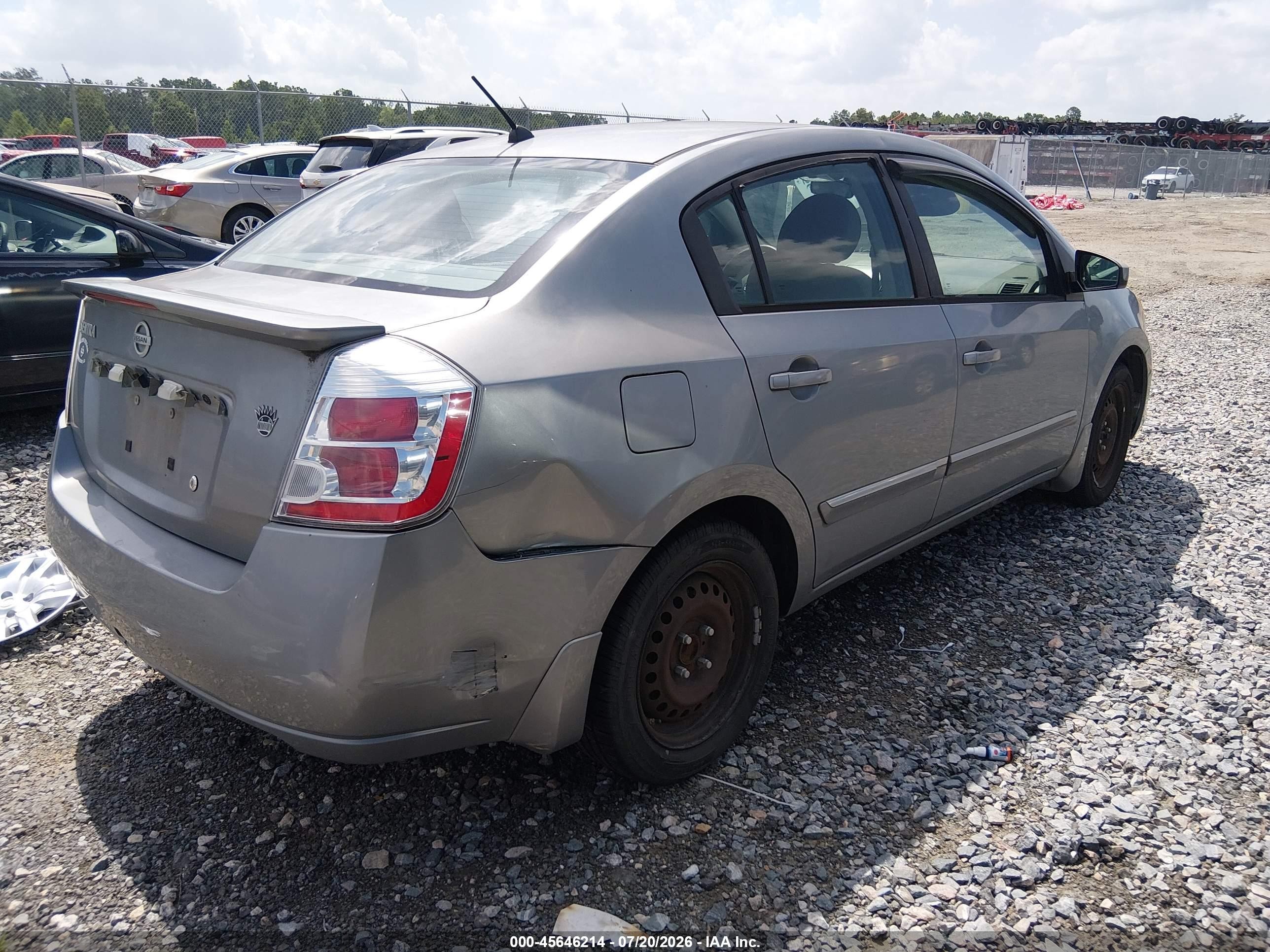 2012 Nissan Sentra 2.0 S Gray vin: 3N1AB6AP1CL647417