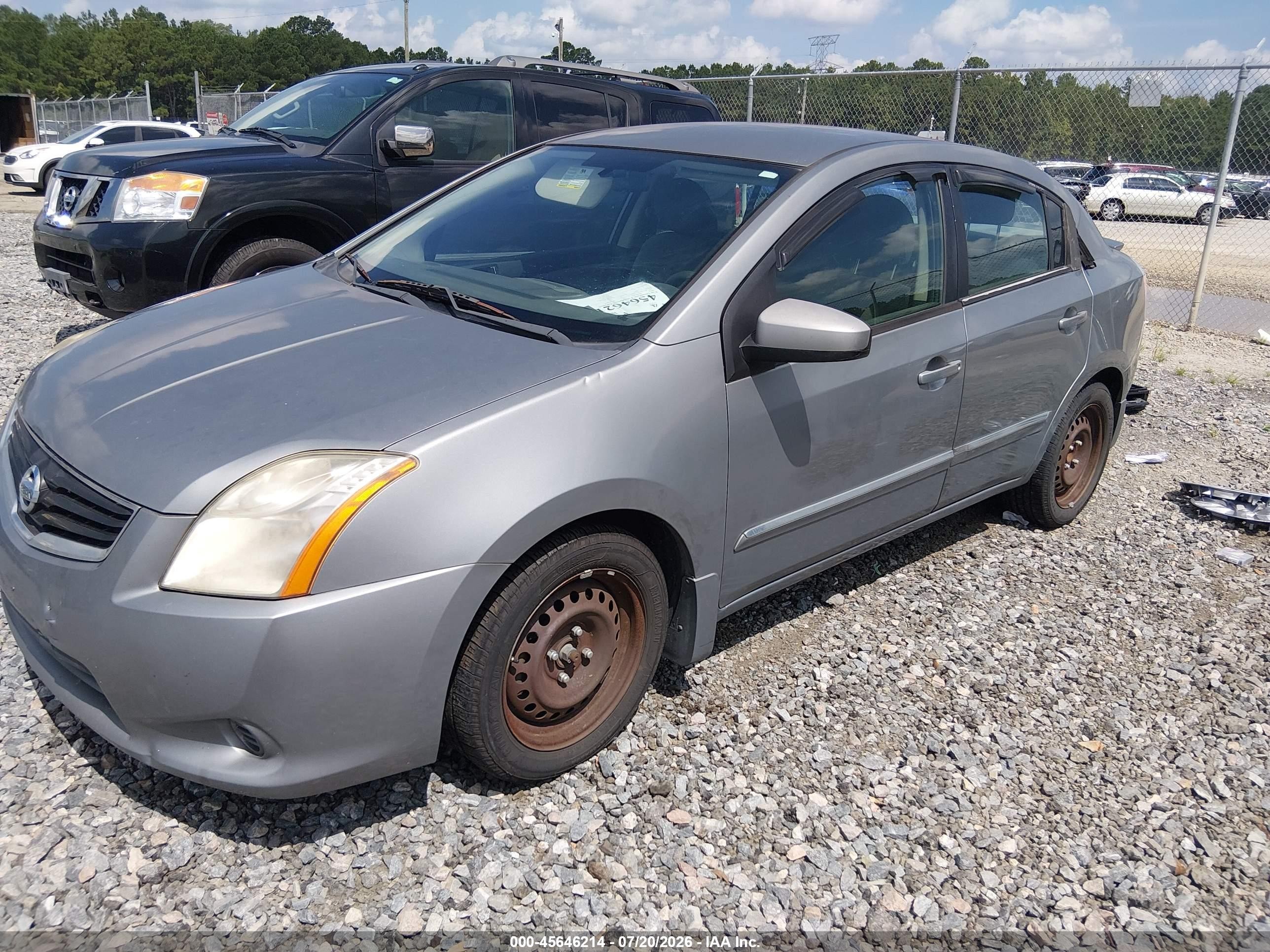 2012 Nissan Sentra 2.0 S Gray vin: 3N1AB6AP1CL647417
