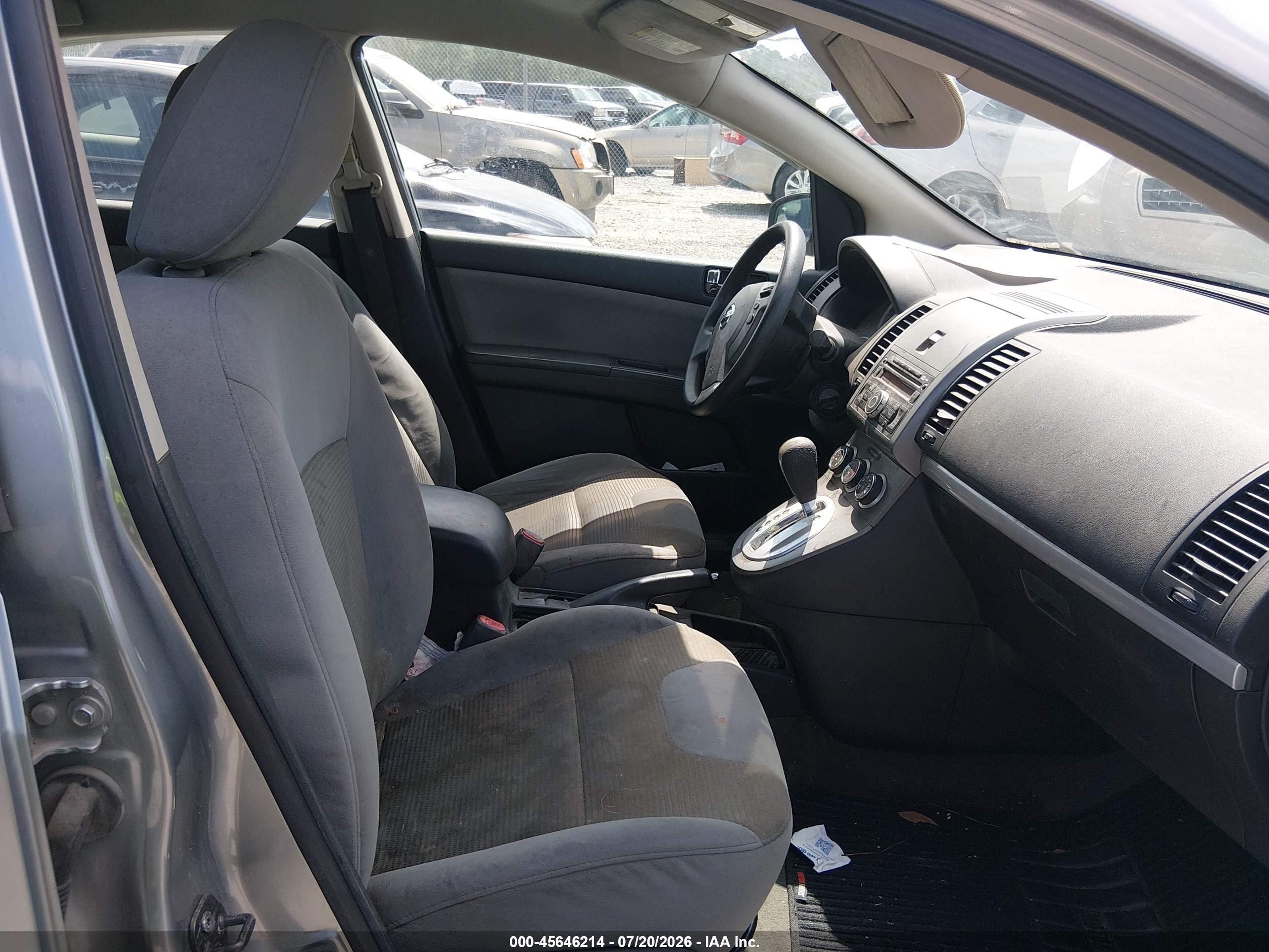 2012 Nissan Sentra 2.0 S Gray vin: 3N1AB6AP1CL647417