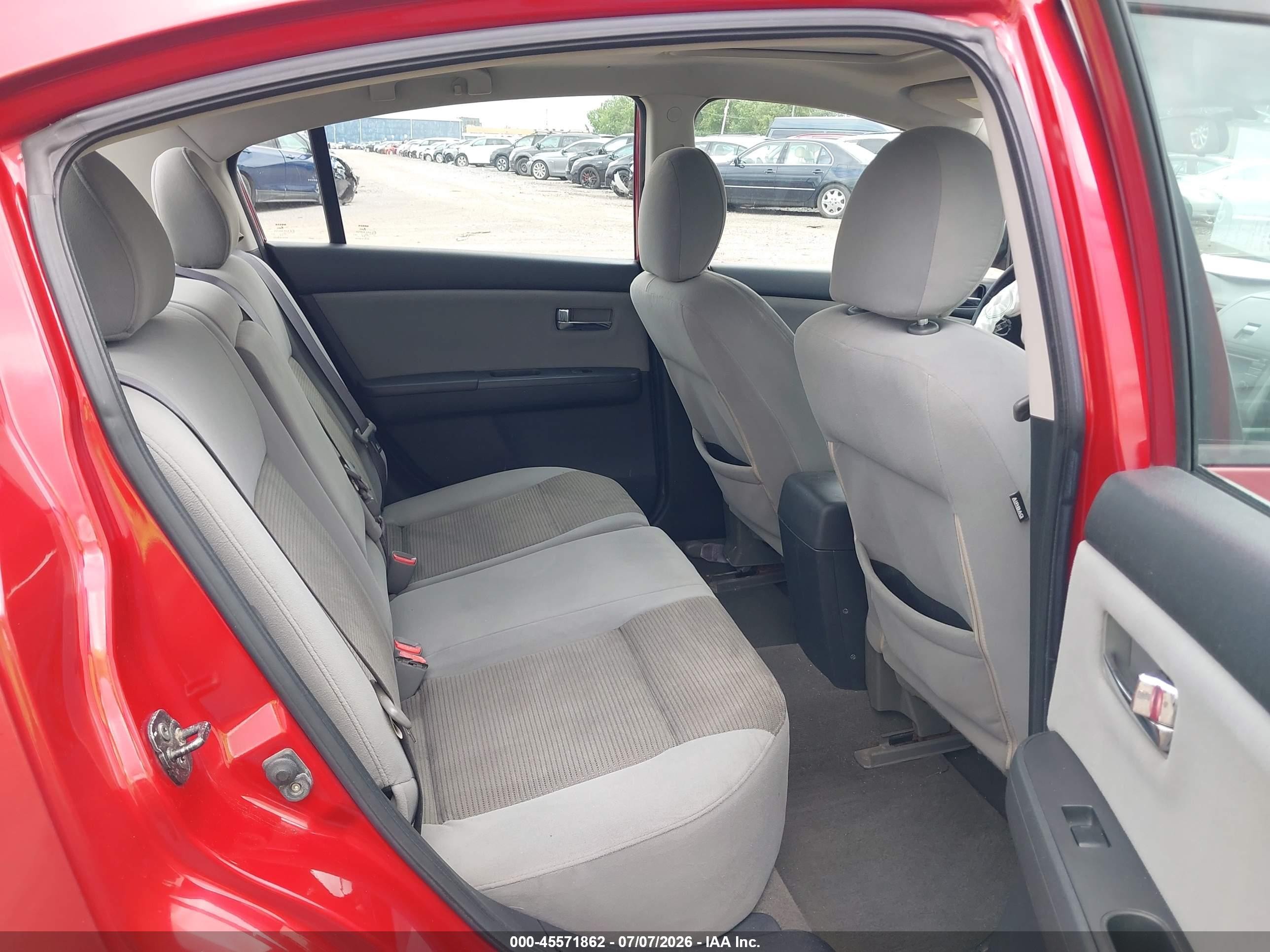 2012 Nissan Sentra 2.0 Sl Красный vin: 3N1AB6AP1CL648521