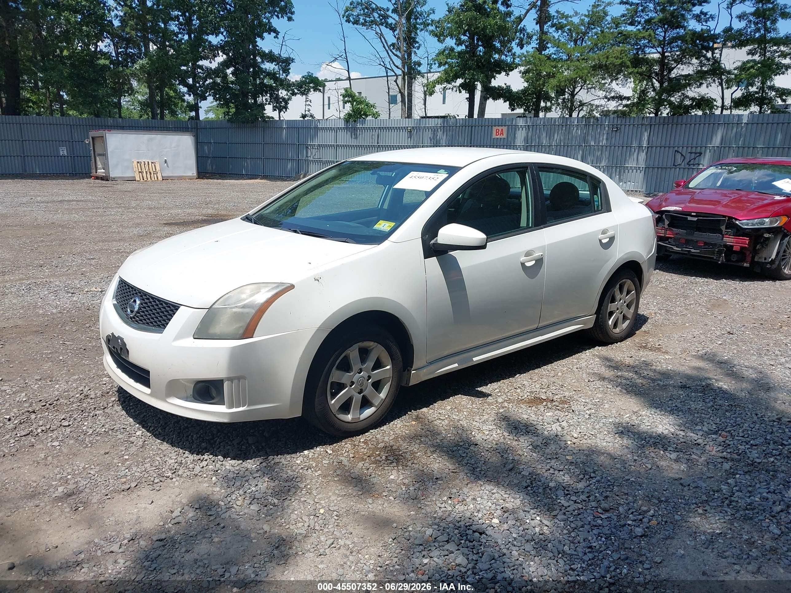 2012 Nissan Sentra 2.0 Sr White vin: 3N1AB6AP1CL664234