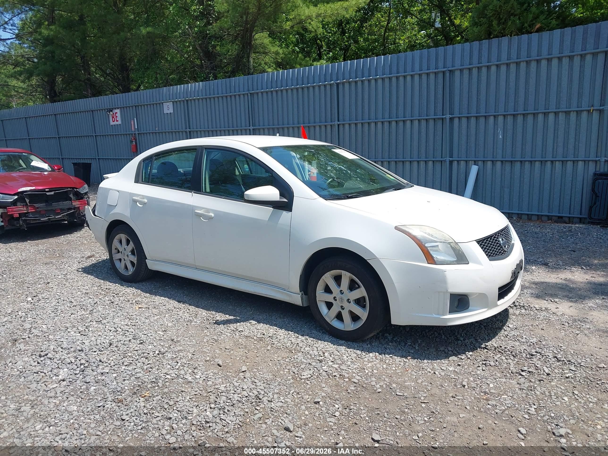 2012 Nissan Sentra 2.0 Sr White vin: 3N1AB6AP1CL664234