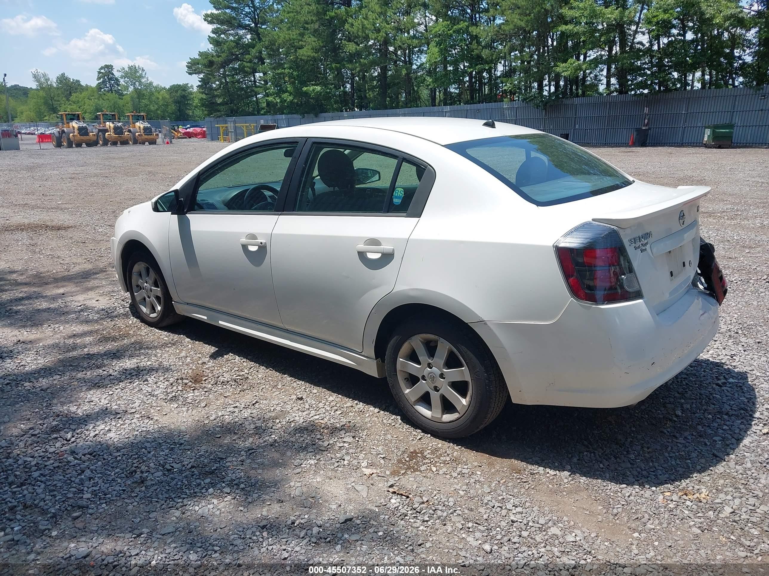 2012 Nissan Sentra 2.0 Sr White vin: 3N1AB6AP1CL664234