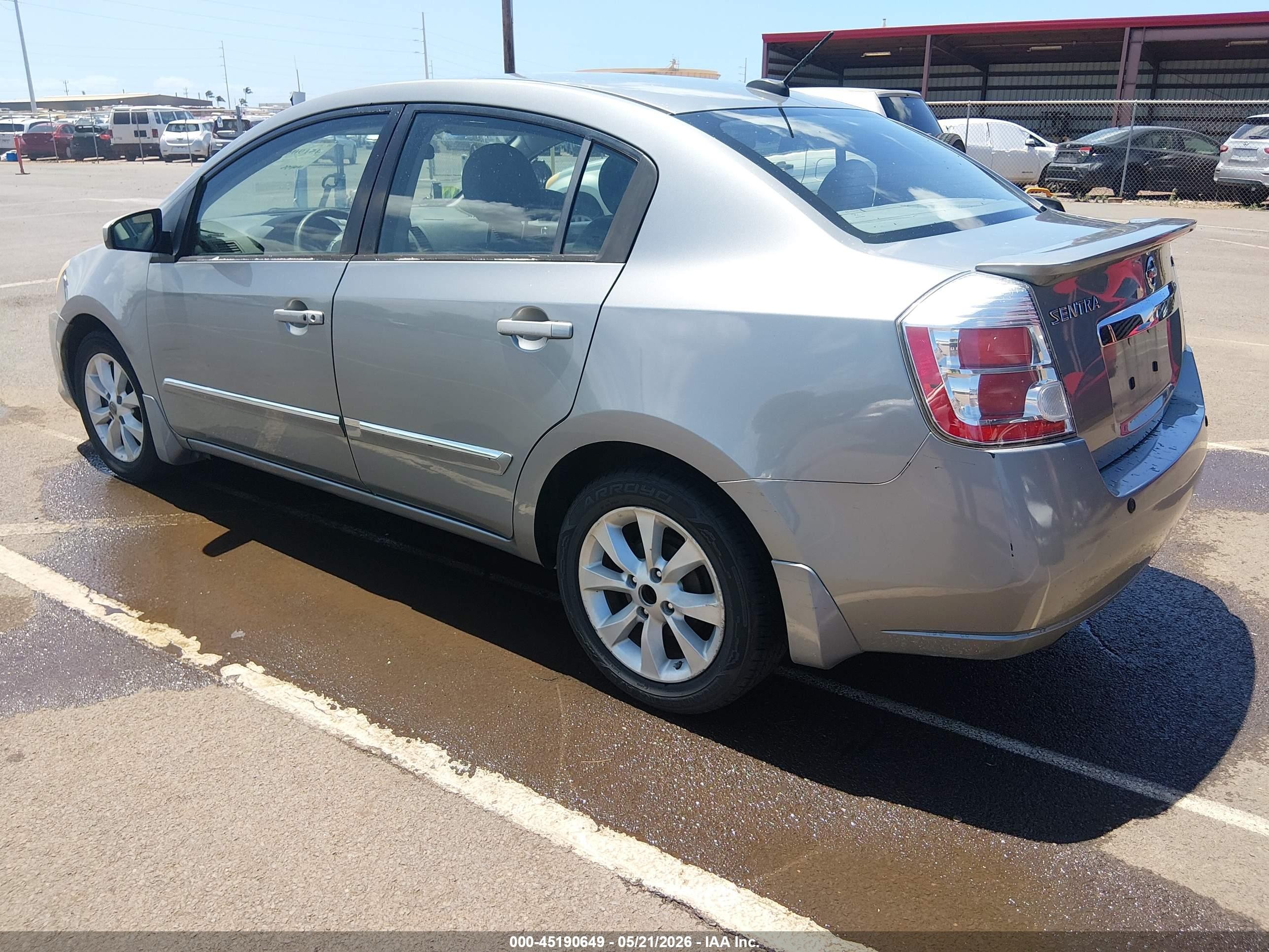 2012 Nissan Sentra 2.0 Sl Silver vin: 3N1AB6AP1CL671913