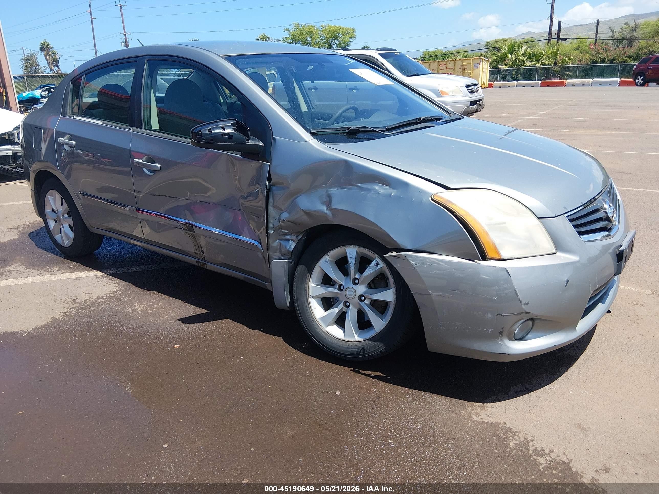 2012 Nissan Sentra 2.0 Sl Silver vin: 3N1AB6AP1CL671913