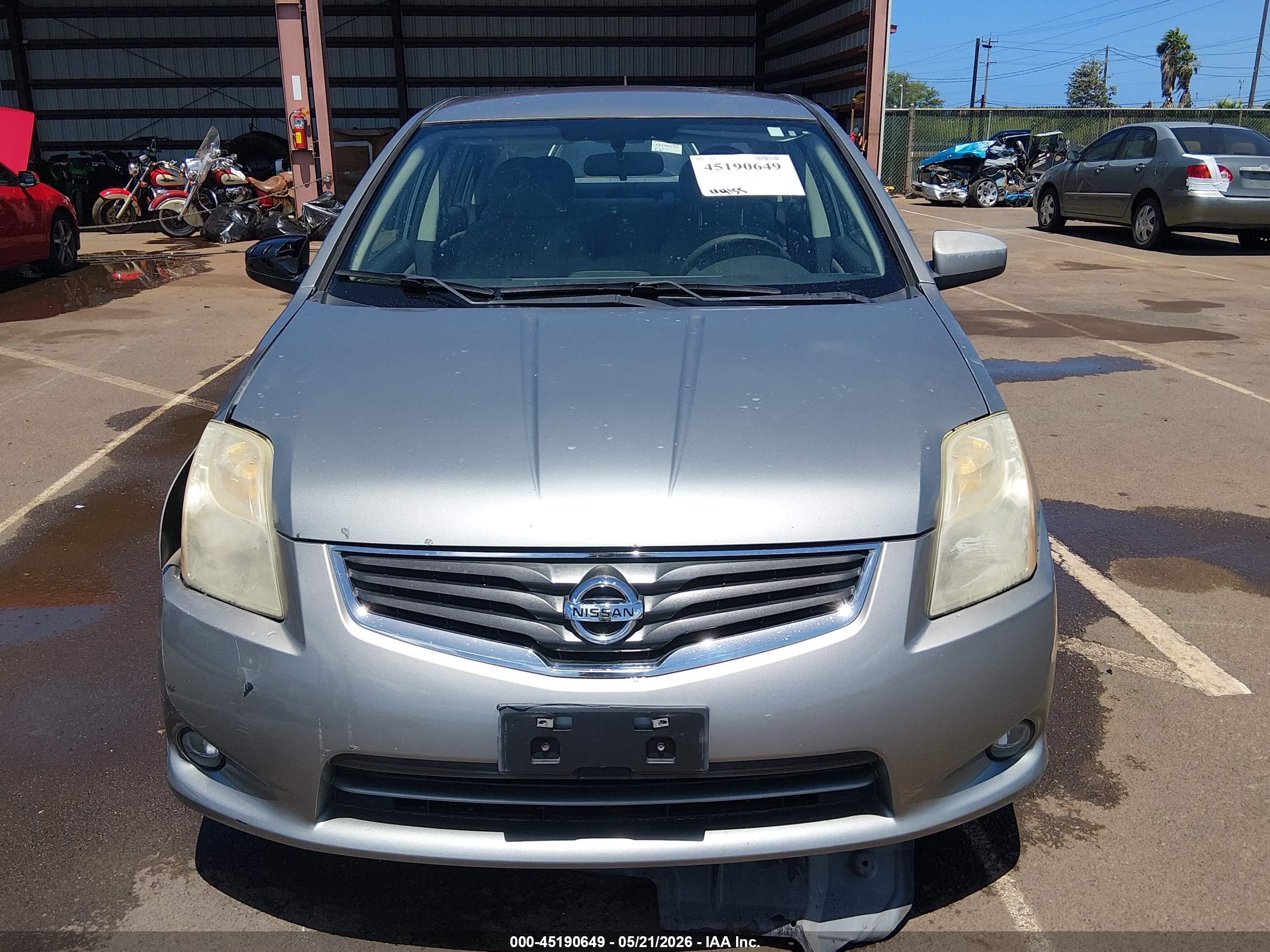 2012 Nissan Sentra 2.0 Sl Silver vin: 3N1AB6AP1CL671913