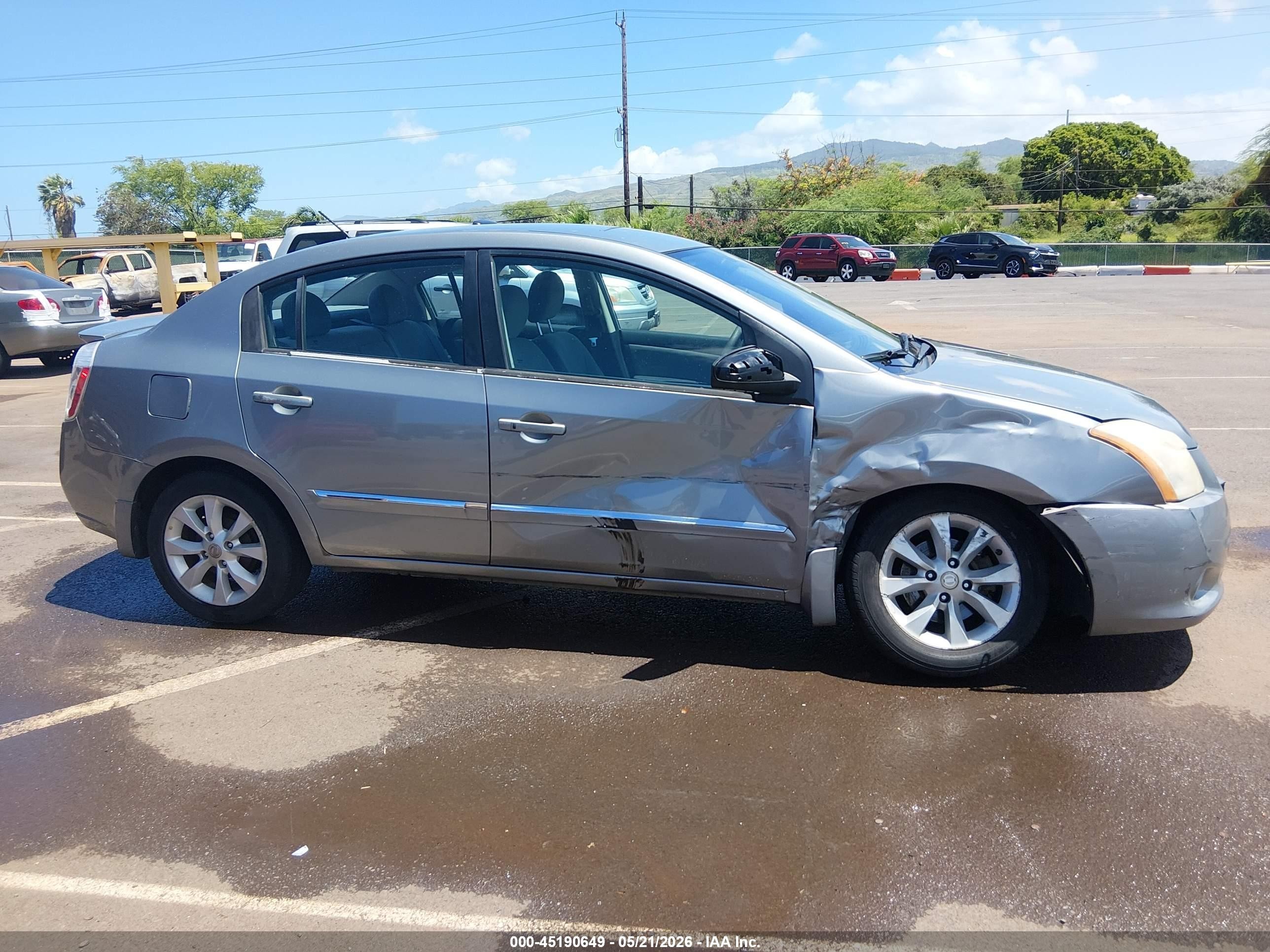 2012 Nissan Sentra 2.0 Sl Silver vin: 3N1AB6AP1CL671913