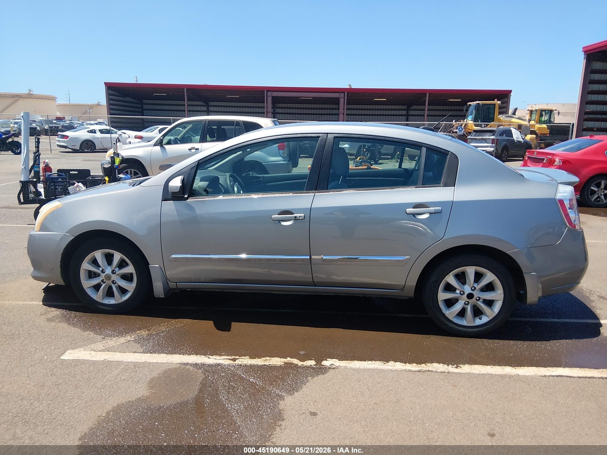 2012 Nissan Sentra 2.0 Sl Silver vin: 3N1AB6AP1CL671913
