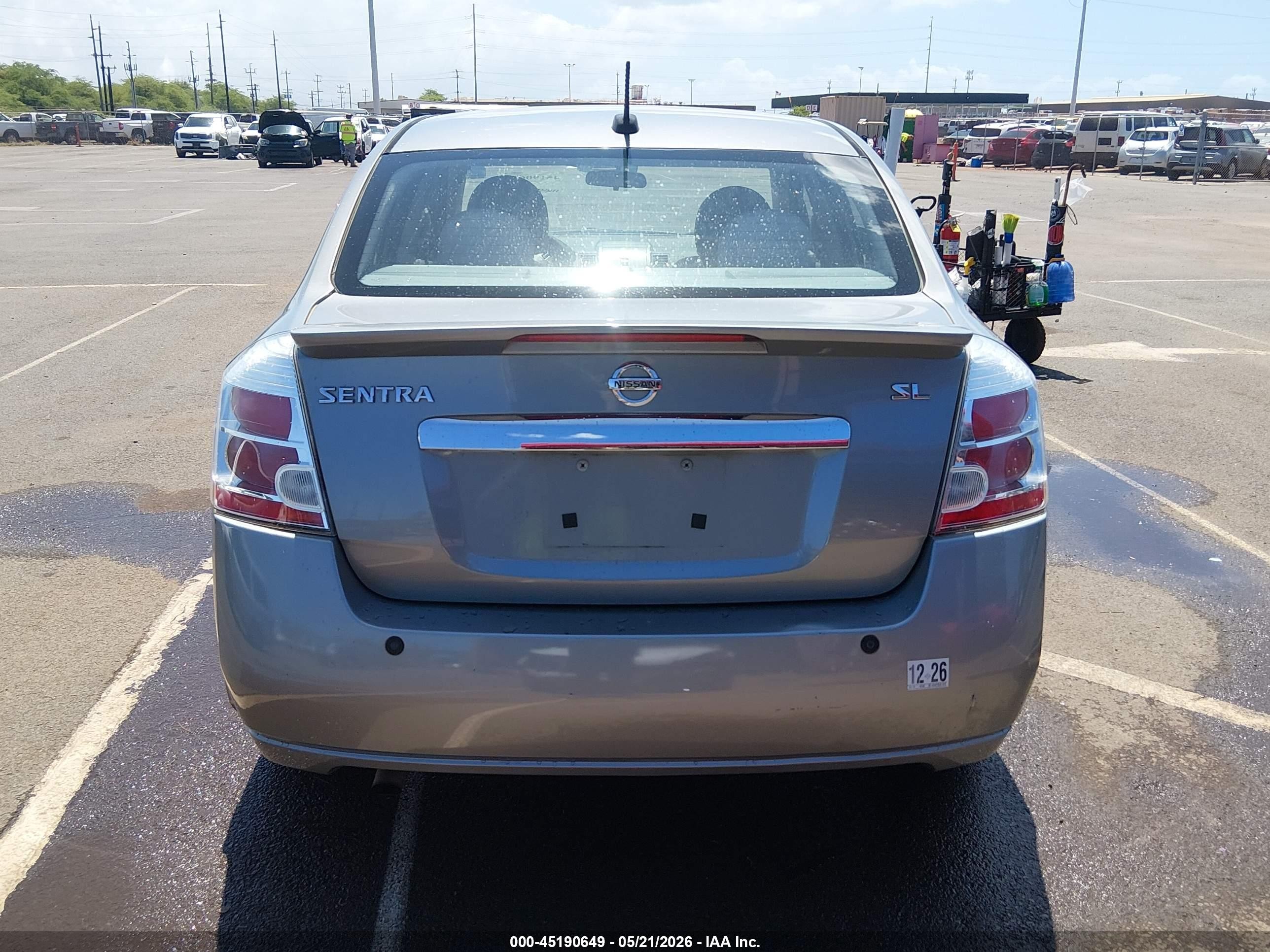 2012 Nissan Sentra 2.0 Sl Silver vin: 3N1AB6AP1CL671913