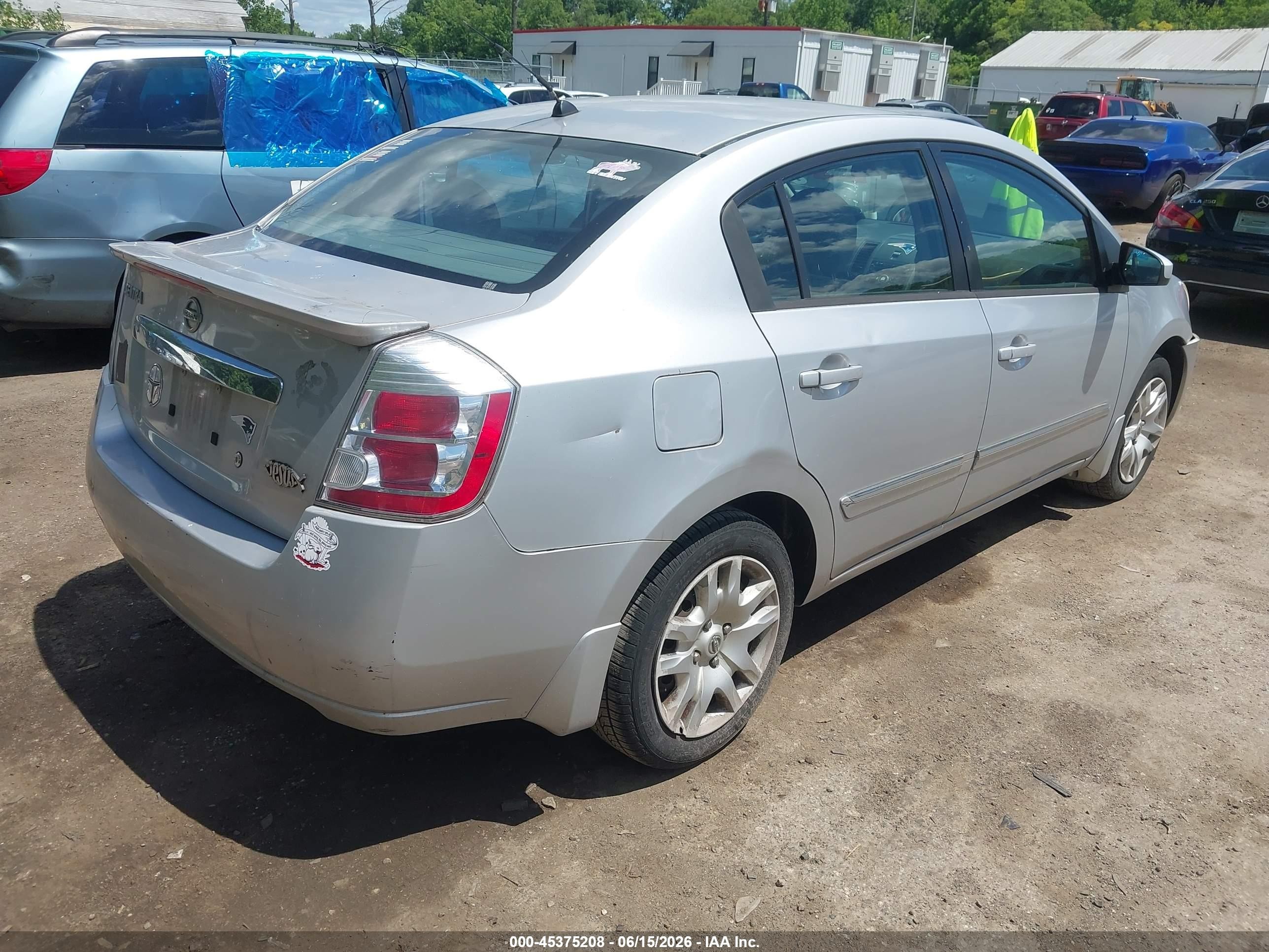 2012 Nissan Sentra 2.0 S Silver vin: 3N1AB6AP1CL674813