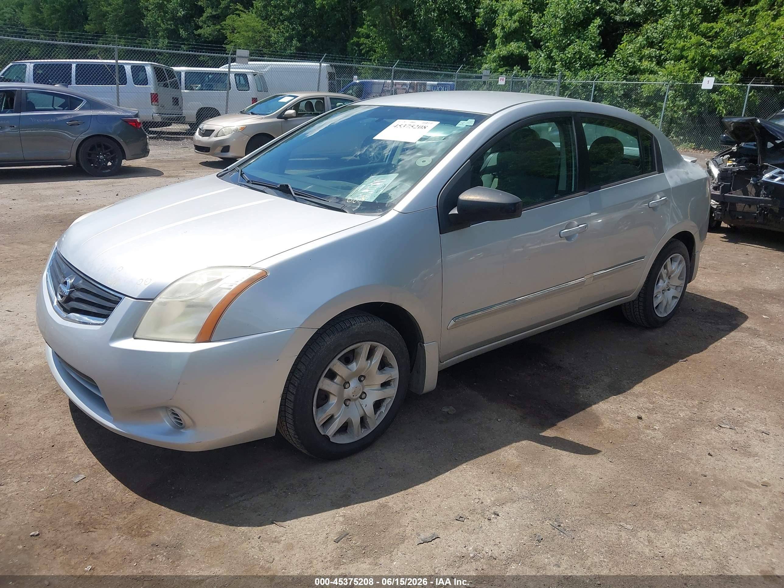 2012 Nissan Sentra 2.0 S Silver vin: 3N1AB6AP1CL674813