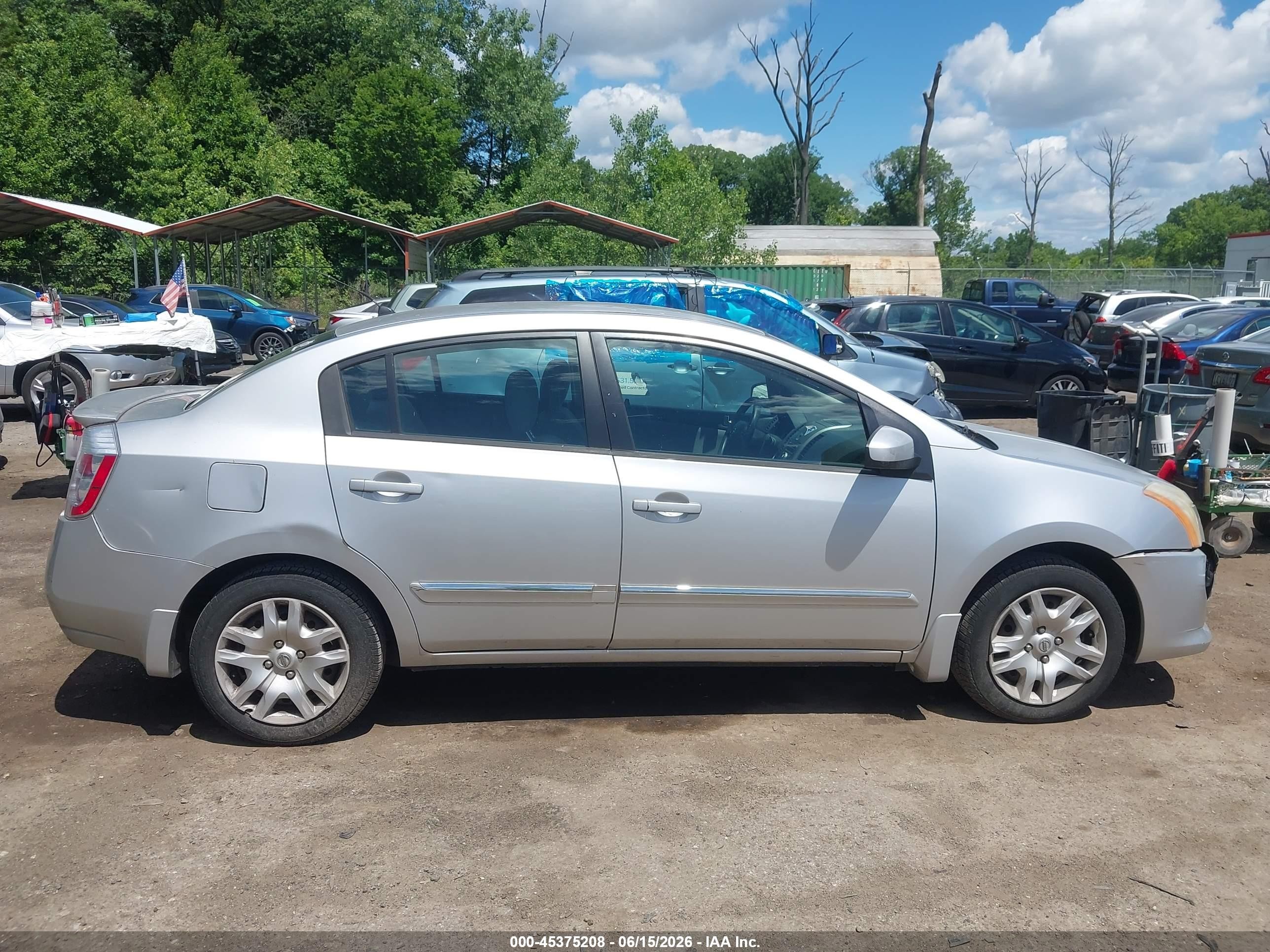 2012 Nissan Sentra 2.0 S Silver vin: 3N1AB6AP1CL674813
