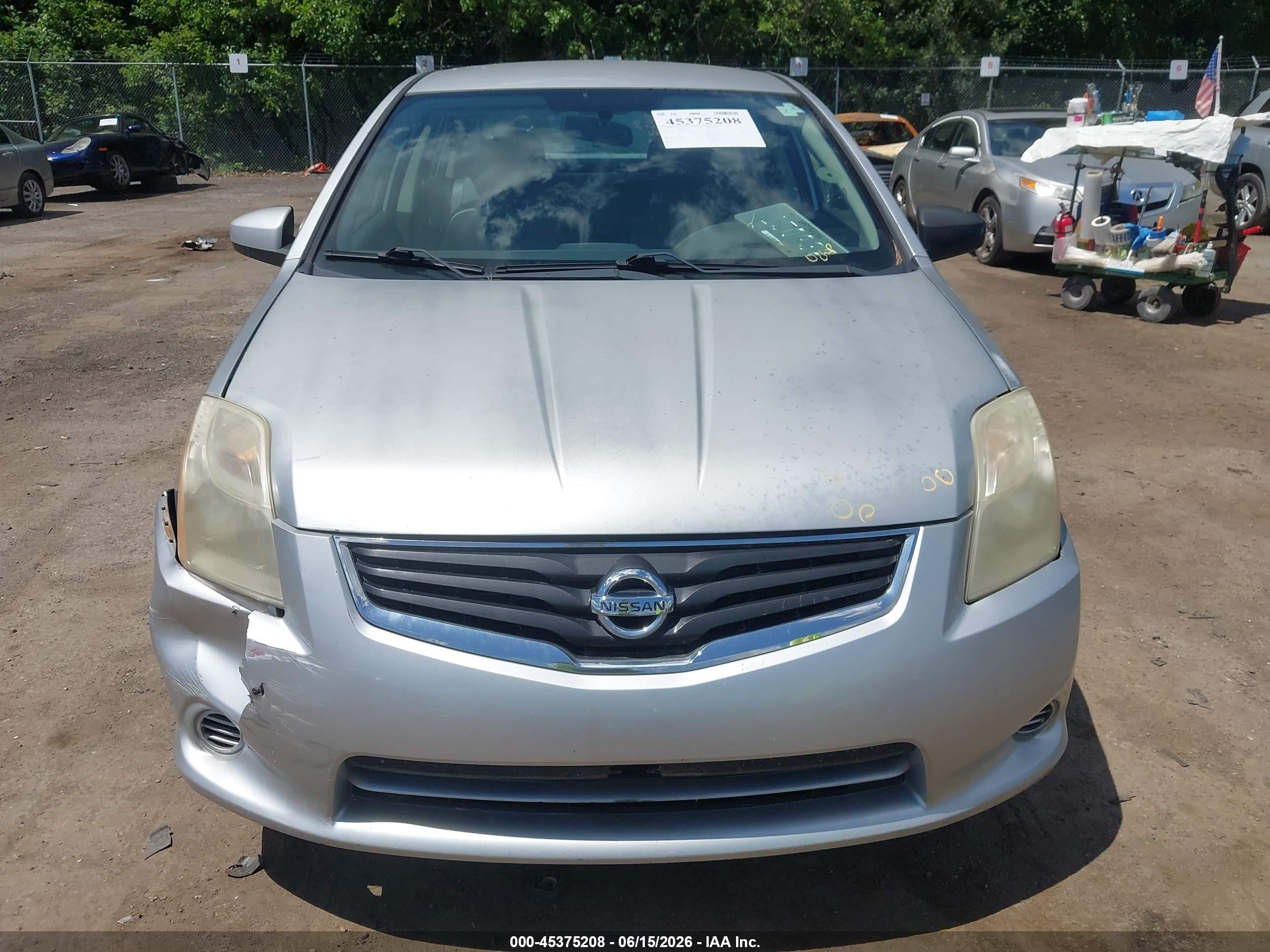 2012 Nissan Sentra 2.0 S Silver vin: 3N1AB6AP1CL674813