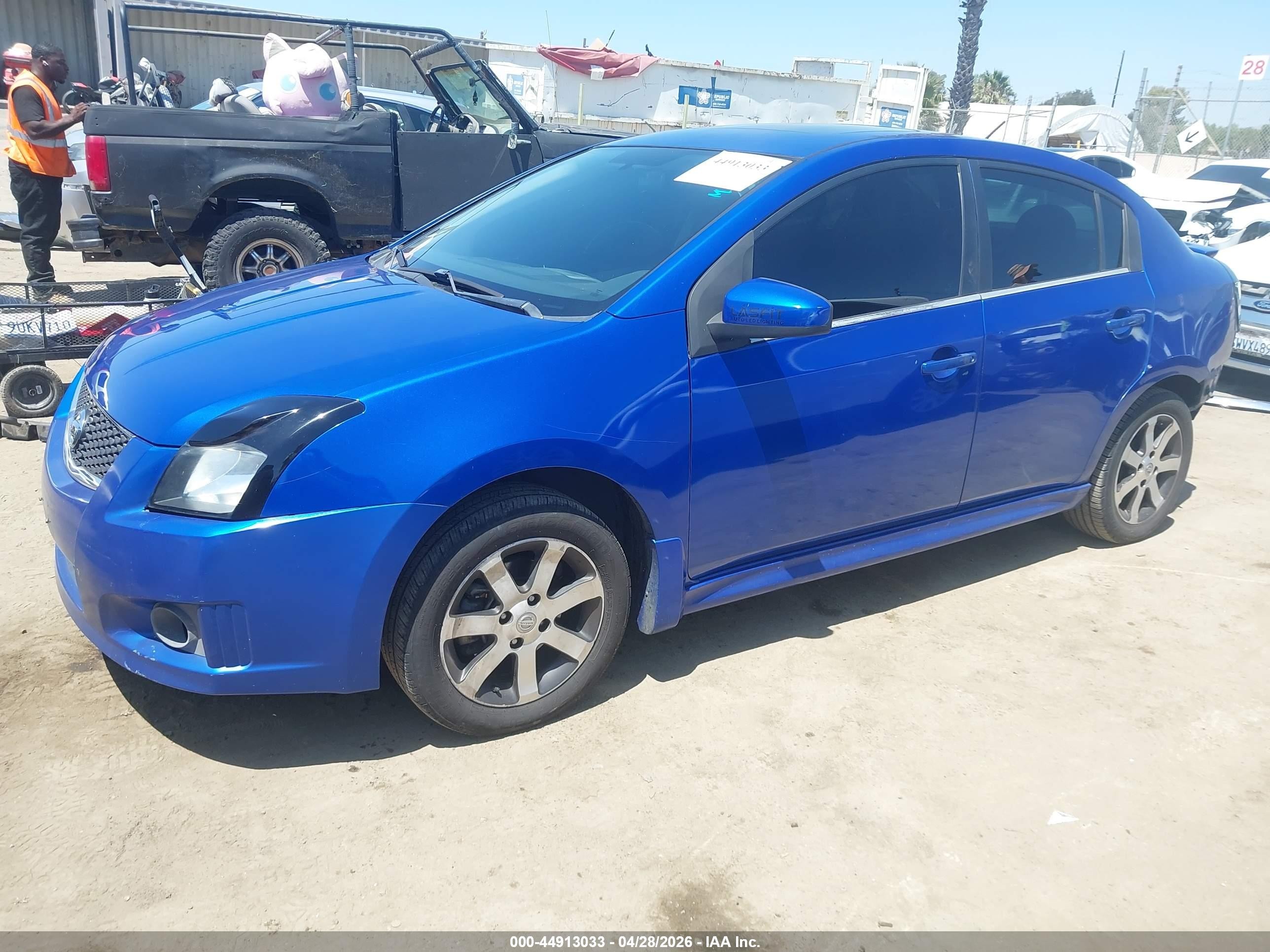 2012 Nissan Sentra 2.0 Sr Blue vin: 3N1AB6AP1CL692129