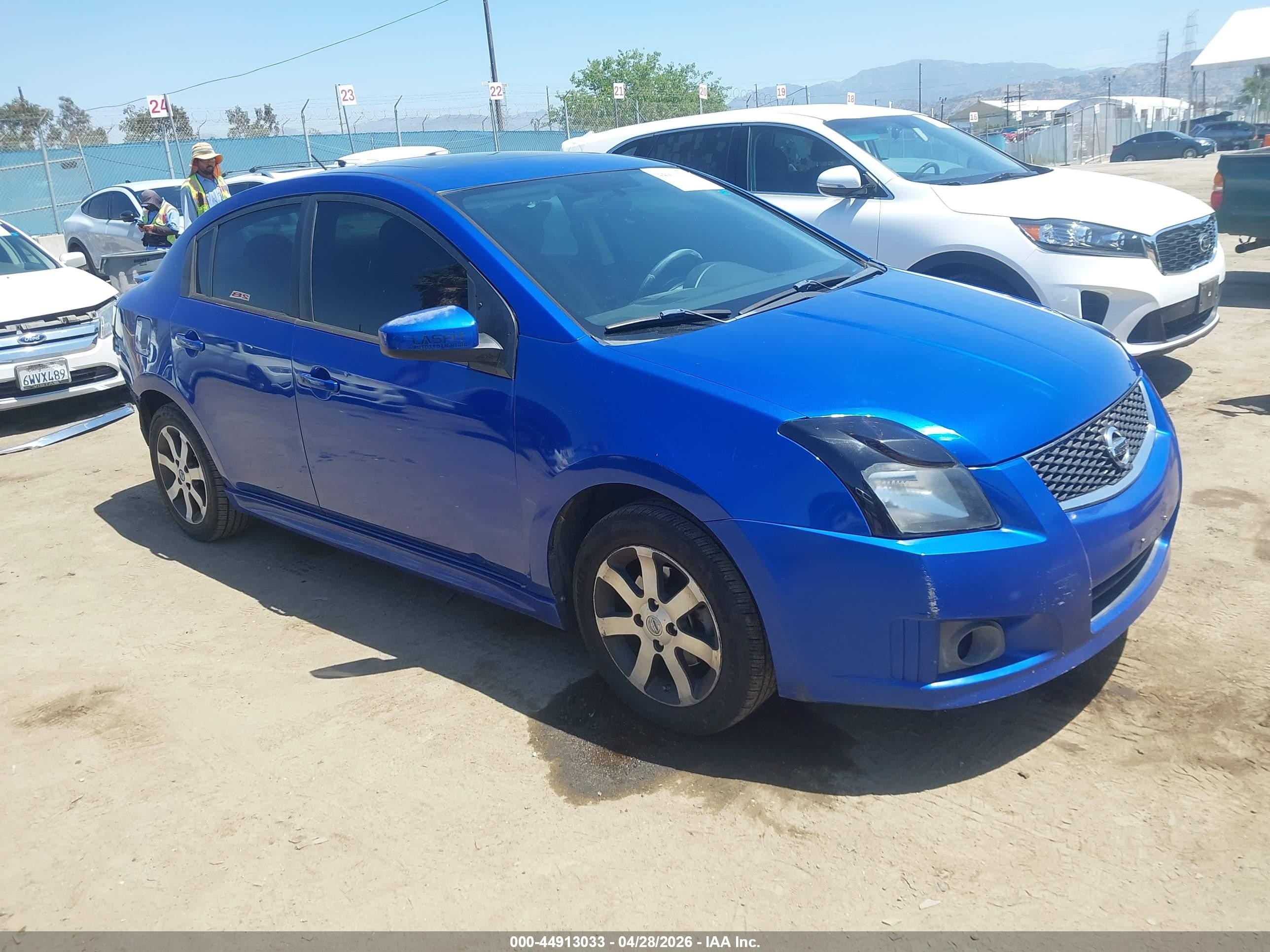 2012 Nissan Sentra 2.0 Sr Blue vin: 3N1AB6AP1CL692129