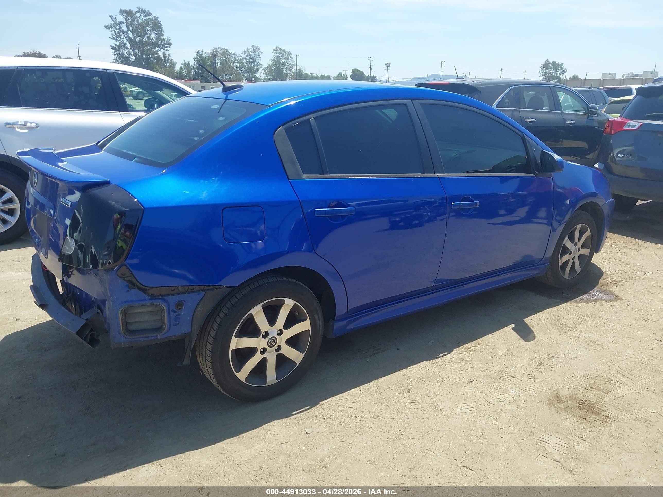 2012 Nissan Sentra 2.0 Sr Blue vin: 3N1AB6AP1CL692129