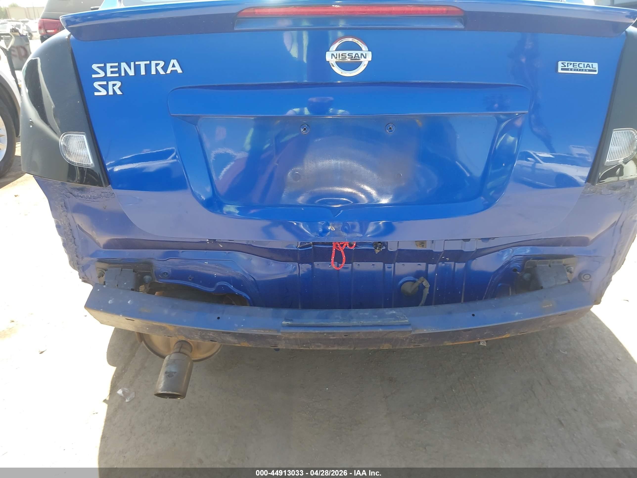 2012 Nissan Sentra 2.0 Sr Blue vin: 3N1AB6AP1CL692129
