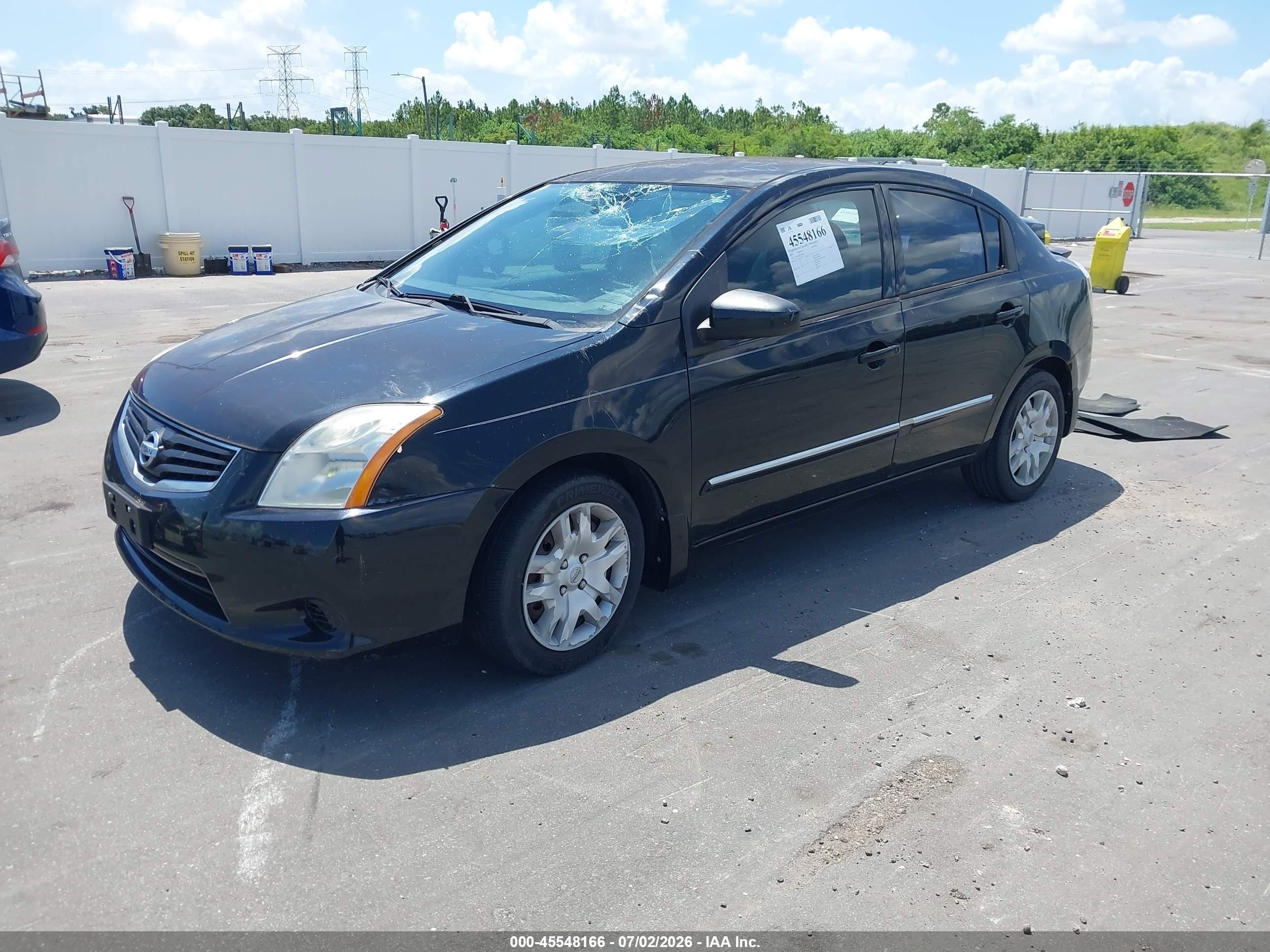 2012 Nissan Sentra 2.0 S Black vin: 3N1AB6AP1CL700682