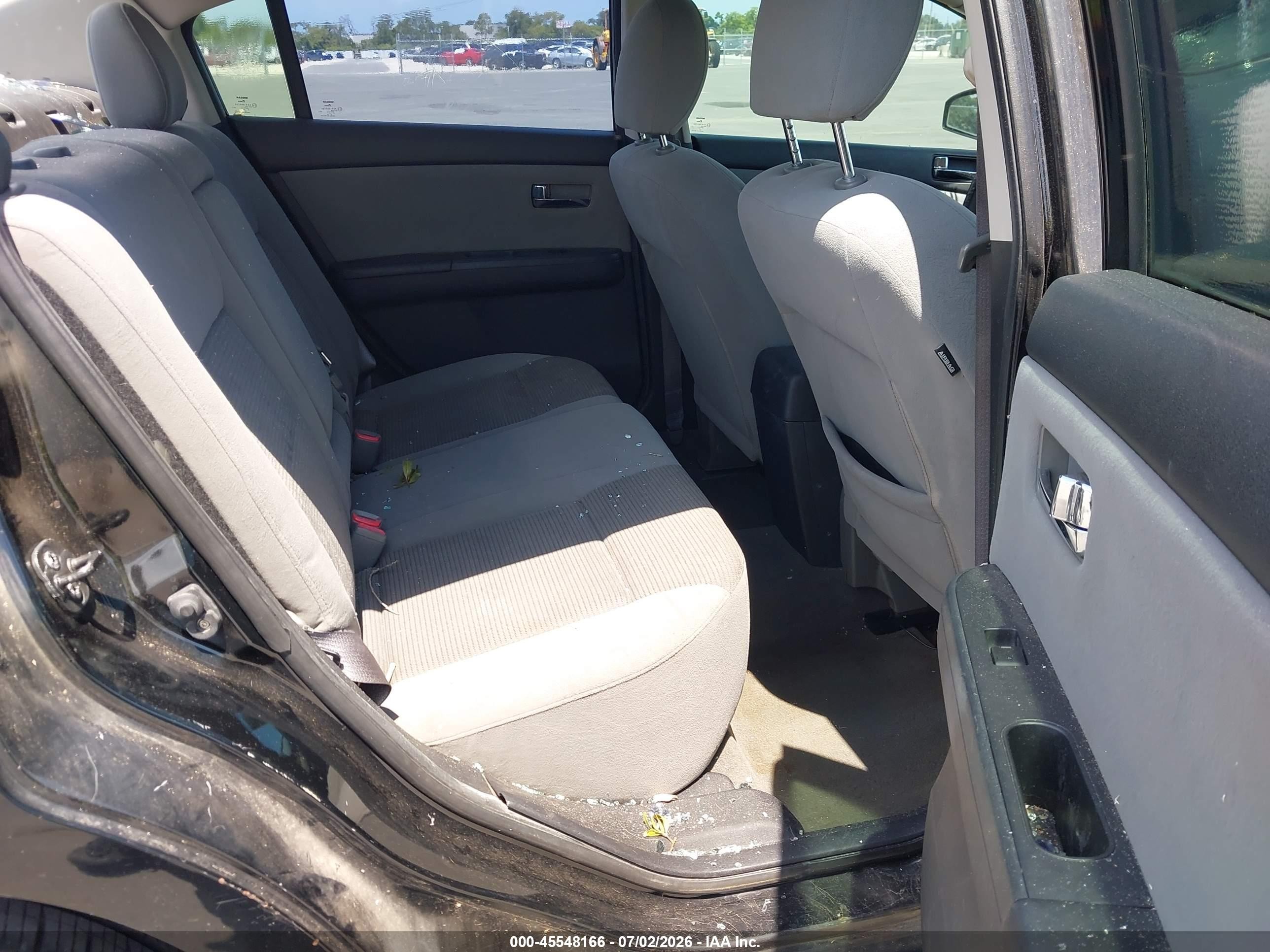2012 Nissan Sentra 2.0 S Black vin: 3N1AB6AP1CL700682
