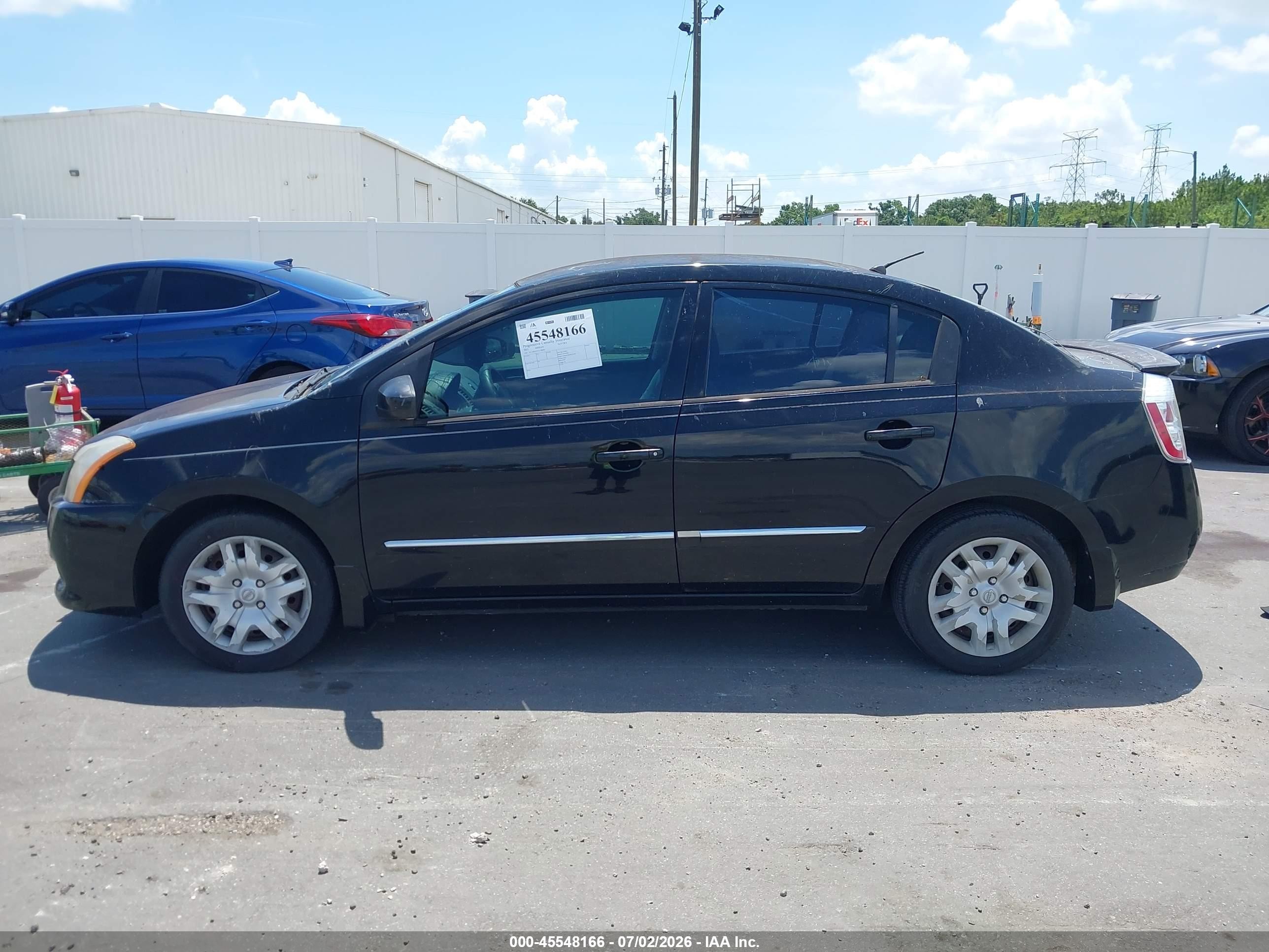 2012 Nissan Sentra 2.0 S Black vin: 3N1AB6AP1CL700682