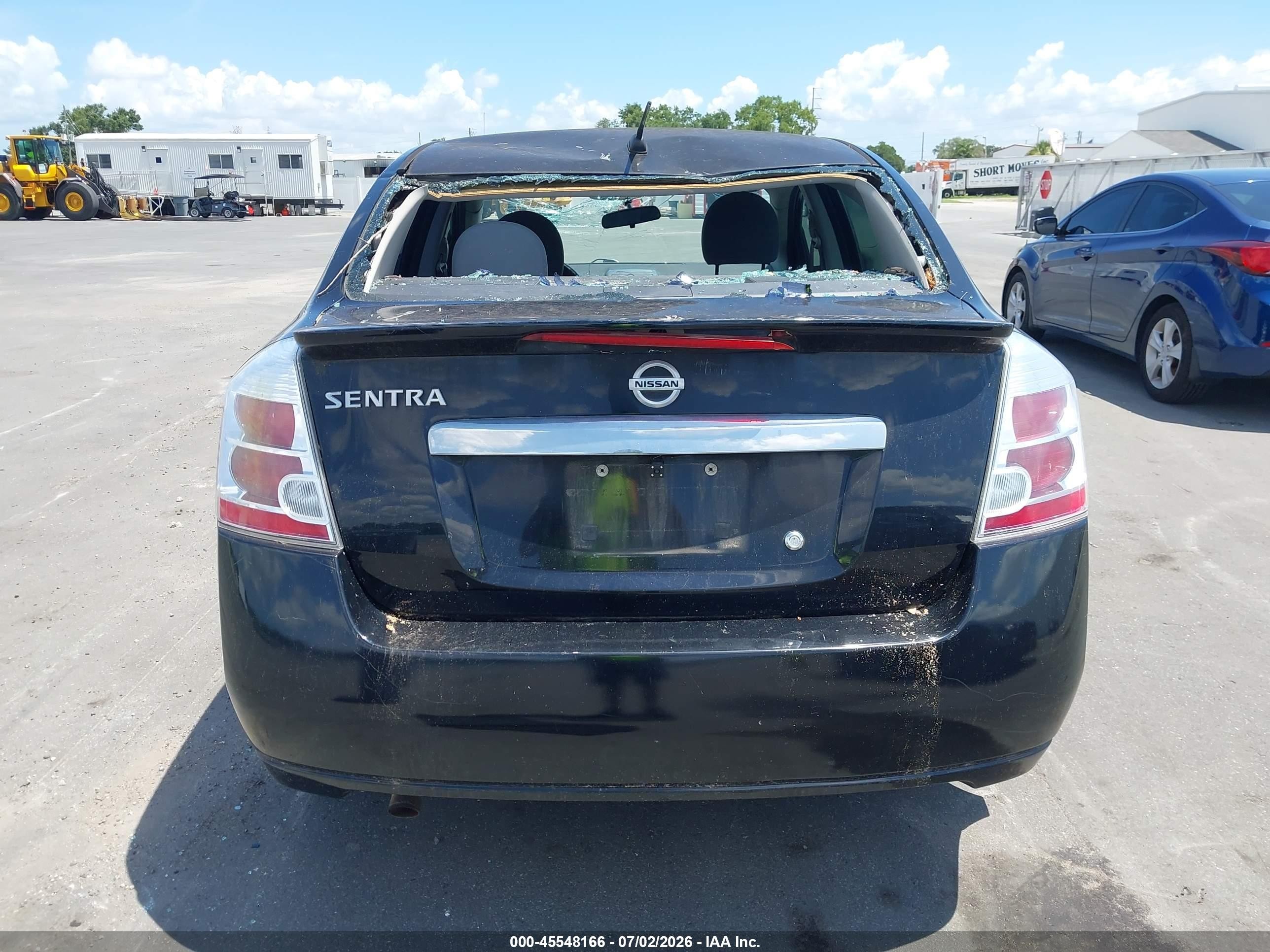 2012 Nissan Sentra 2.0 S Black vin: 3N1AB6AP1CL700682