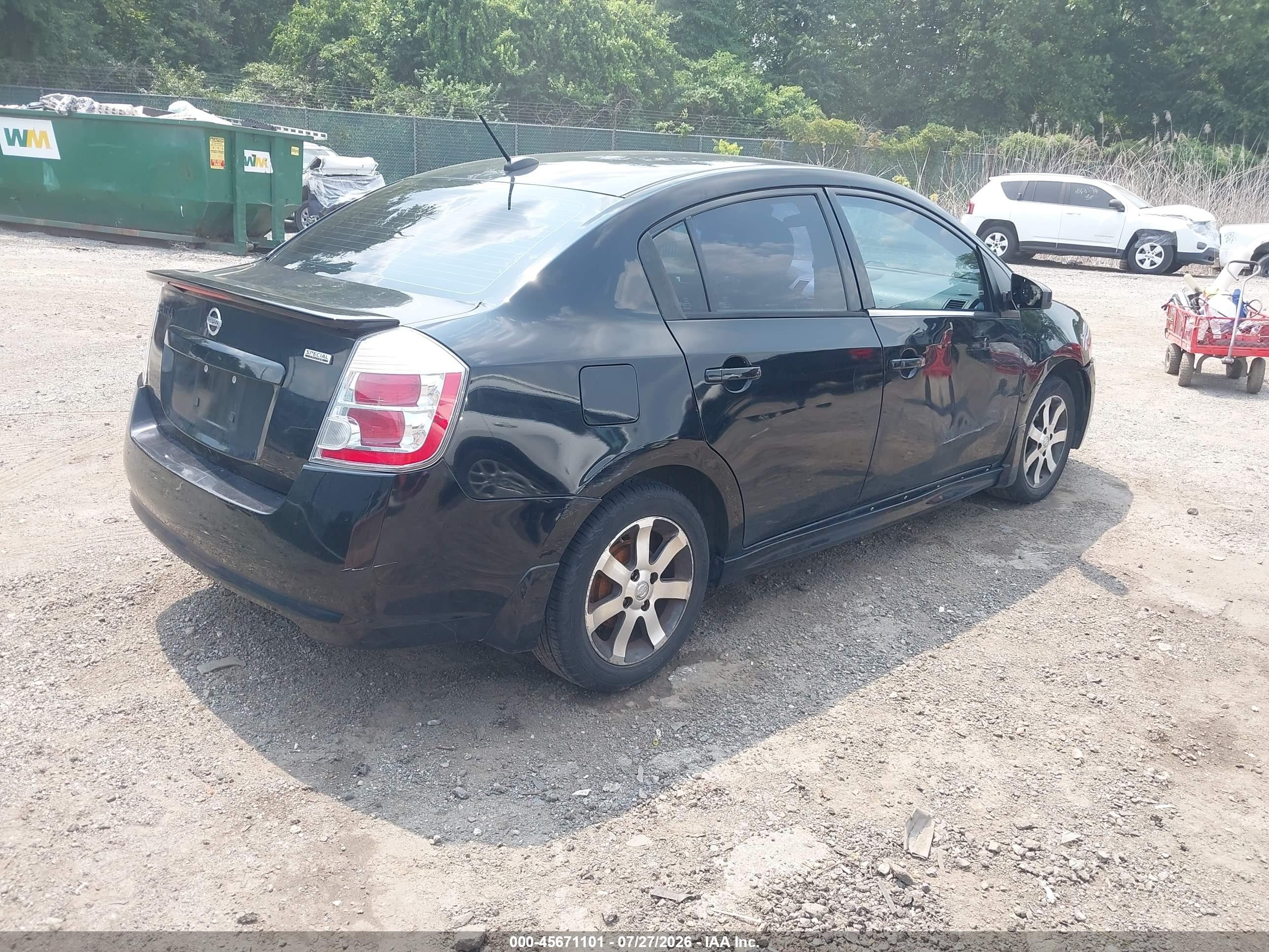 2012 Nissan Sentra 2.0 Sr Черный vin: 3N1AB6AP1CL706336
