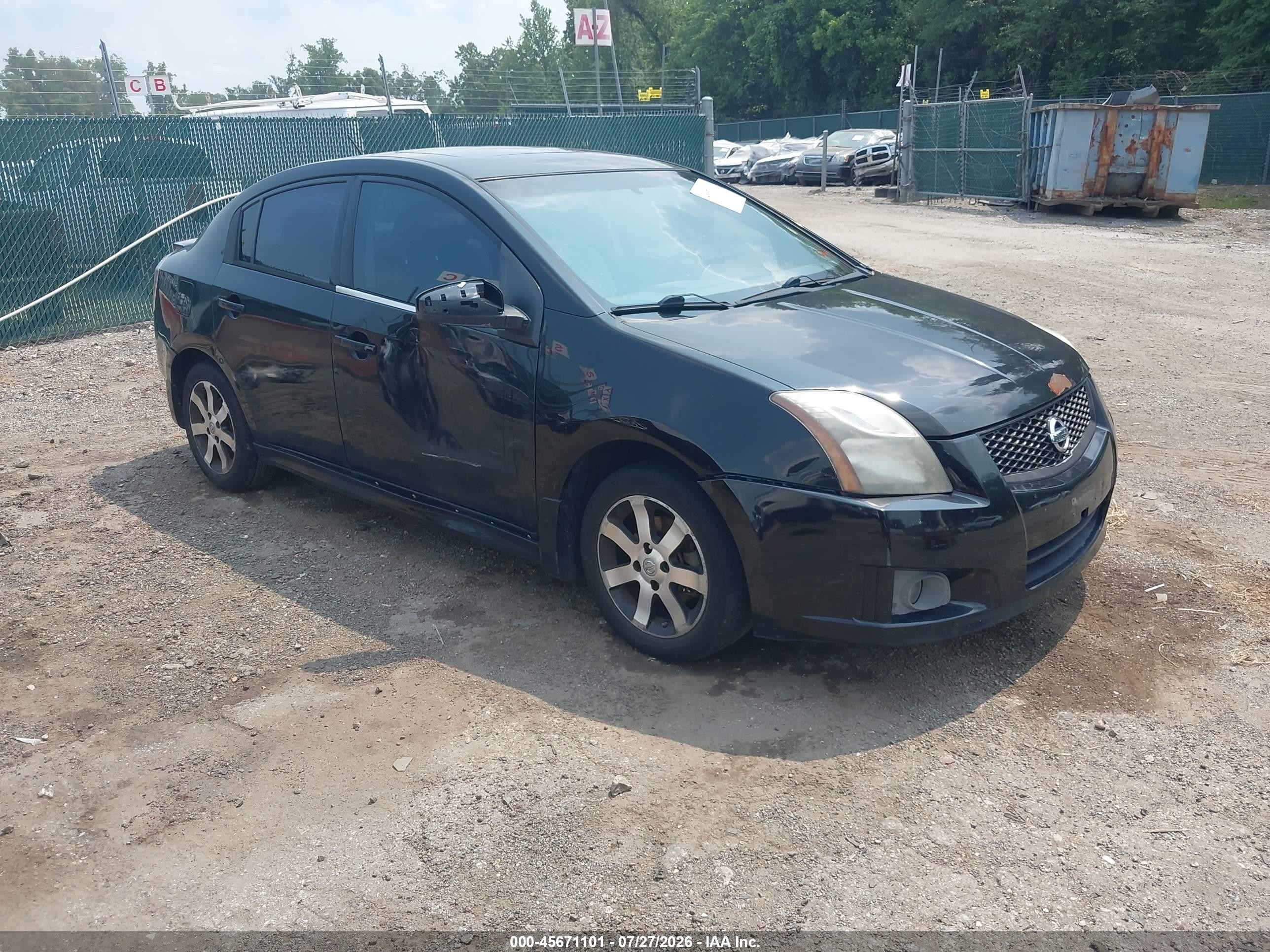2012 Nissan Sentra 2.0 Sr Черный vin: 3N1AB6AP1CL706336