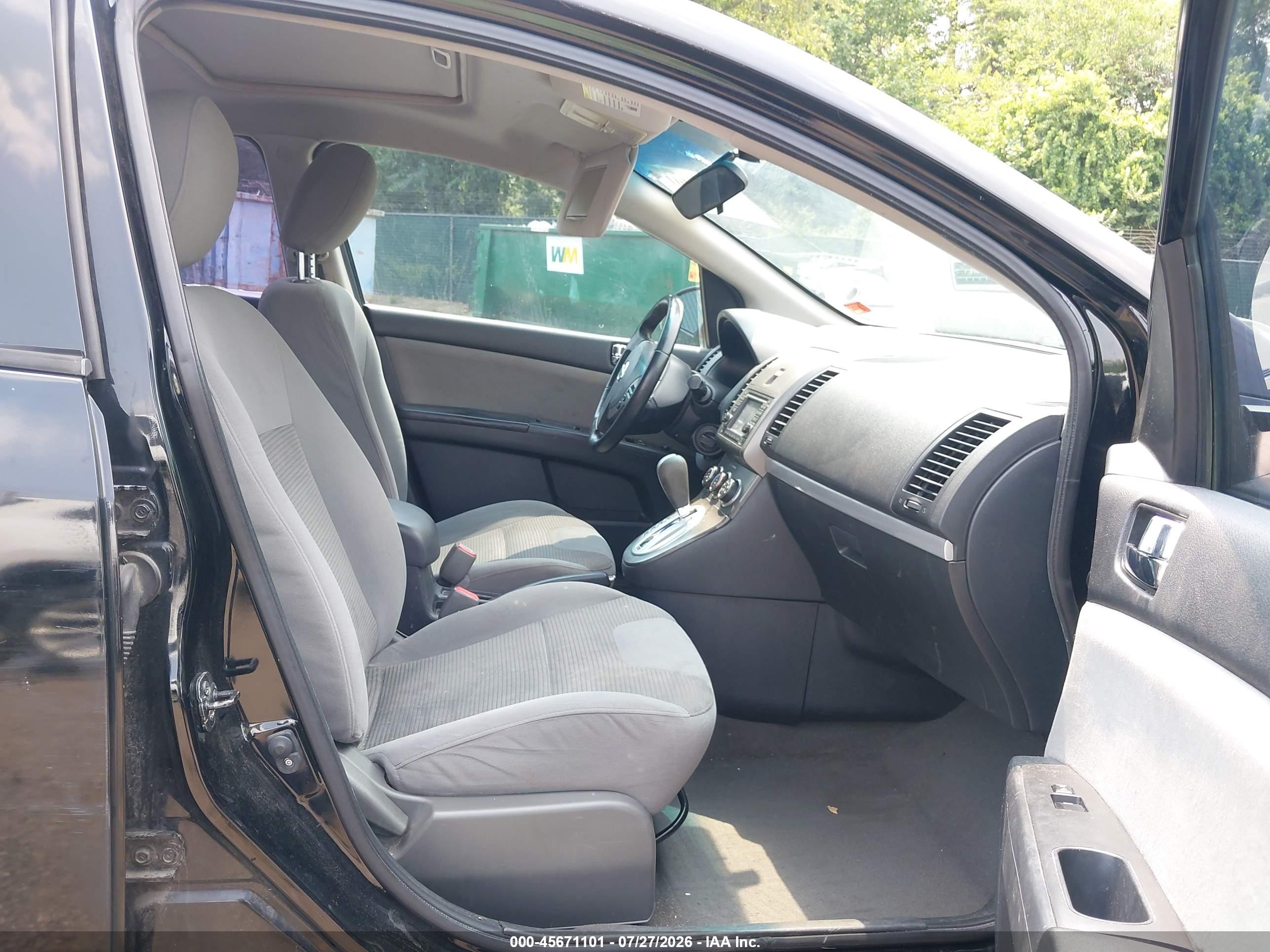 2012 Nissan Sentra 2.0 Sr Черный vin: 3N1AB6AP1CL706336