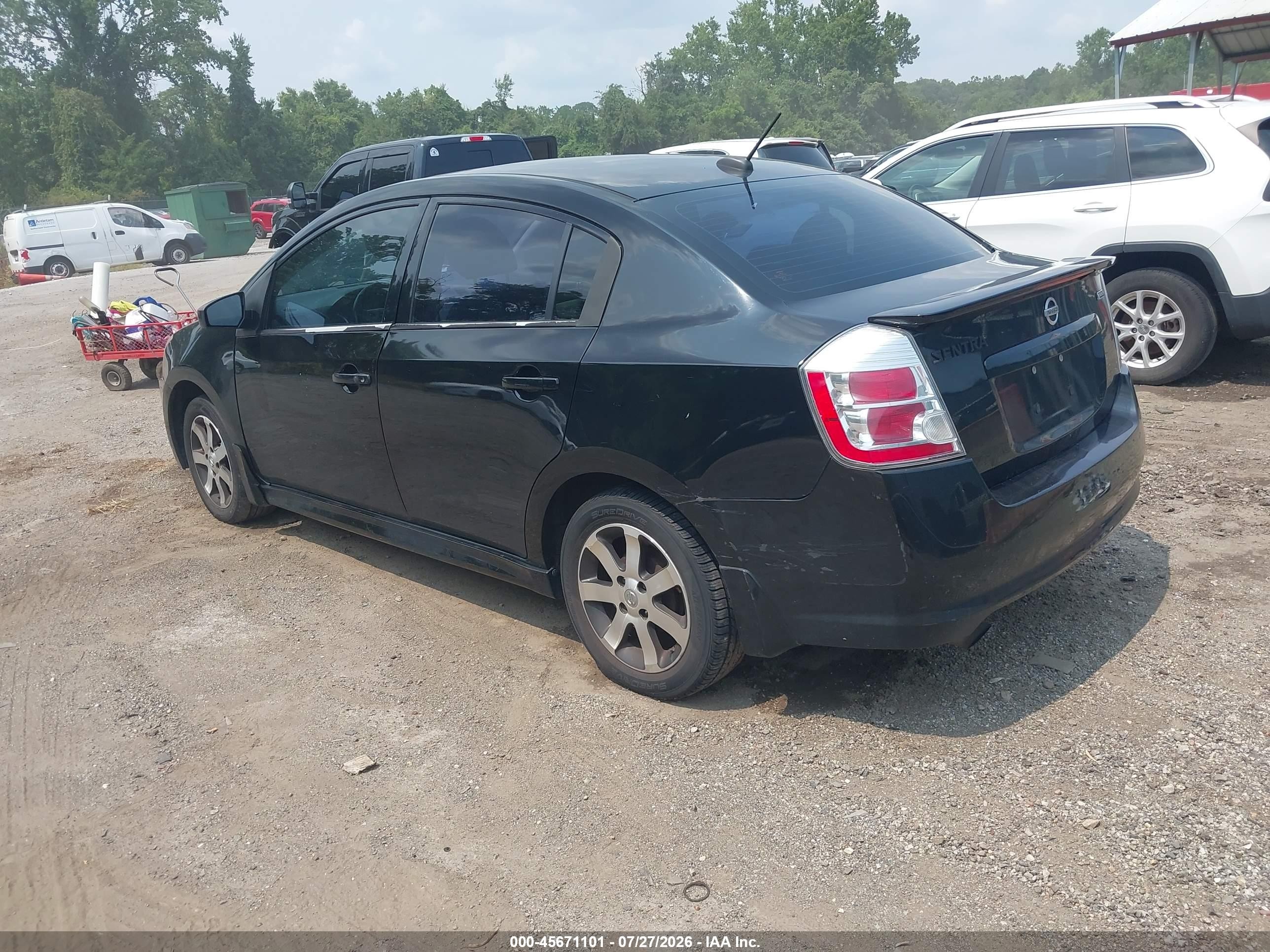 2012 Nissan Sentra 2.0 Sr Черный vin: 3N1AB6AP1CL706336
