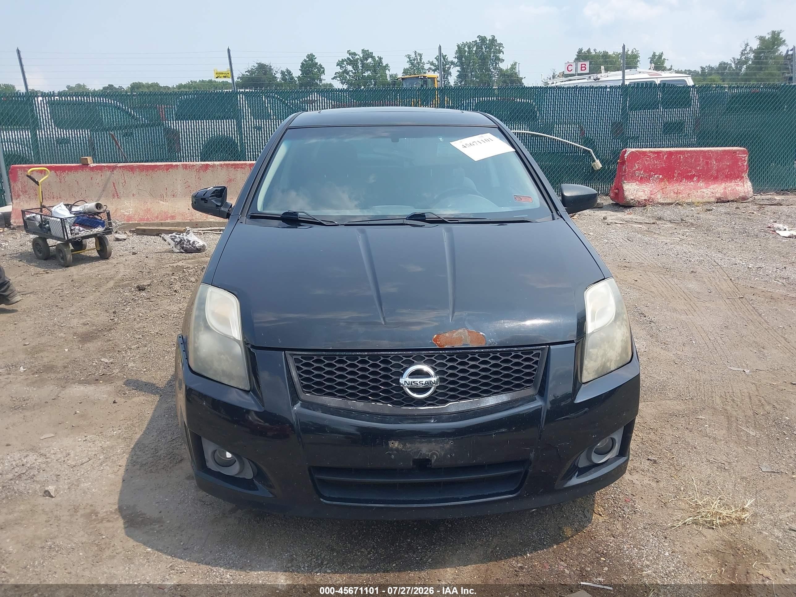 2012 Nissan Sentra 2.0 Sr Черный vin: 3N1AB6AP1CL706336