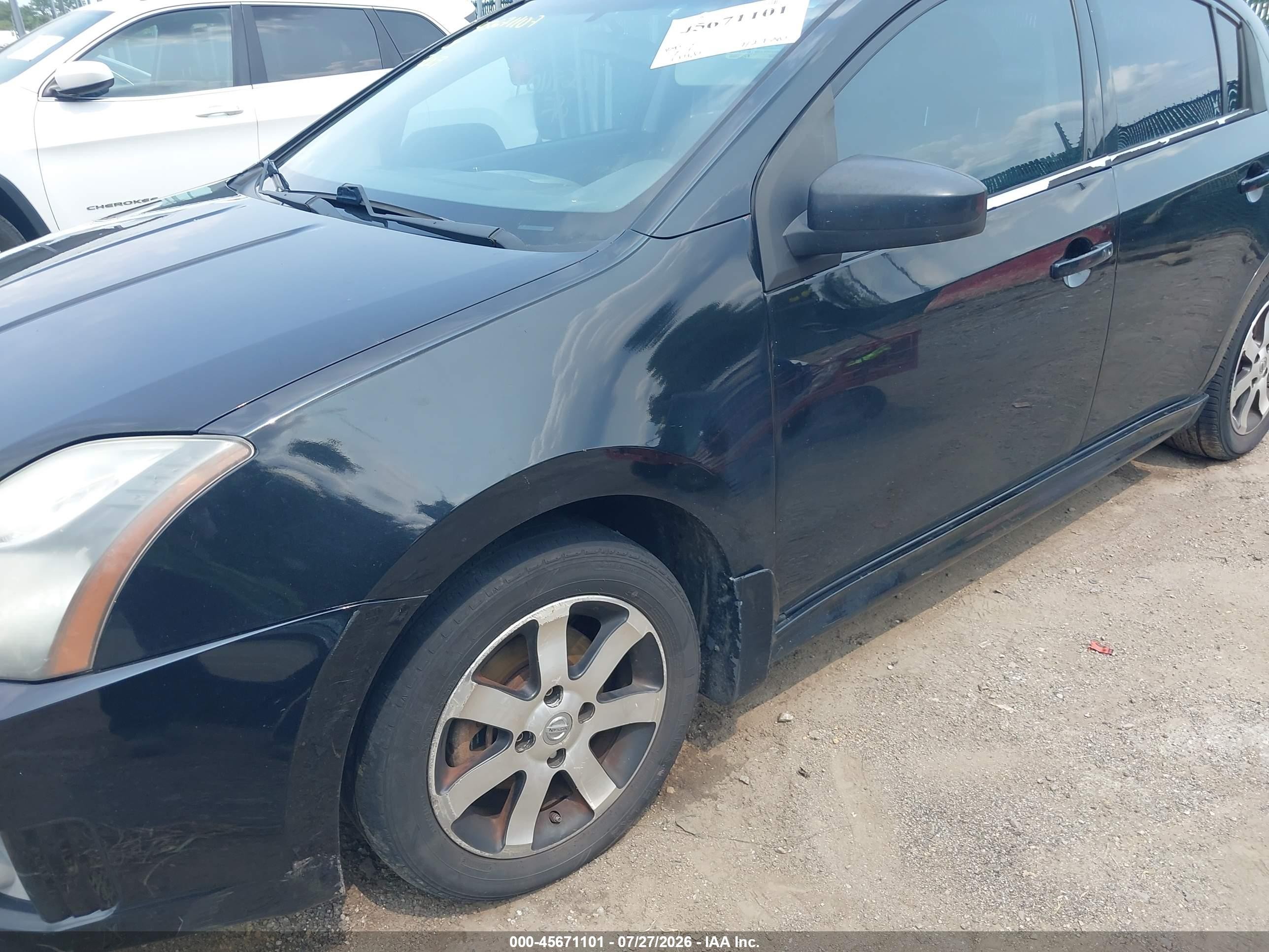 2012 Nissan Sentra 2.0 Sr Черный vin: 3N1AB6AP1CL706336