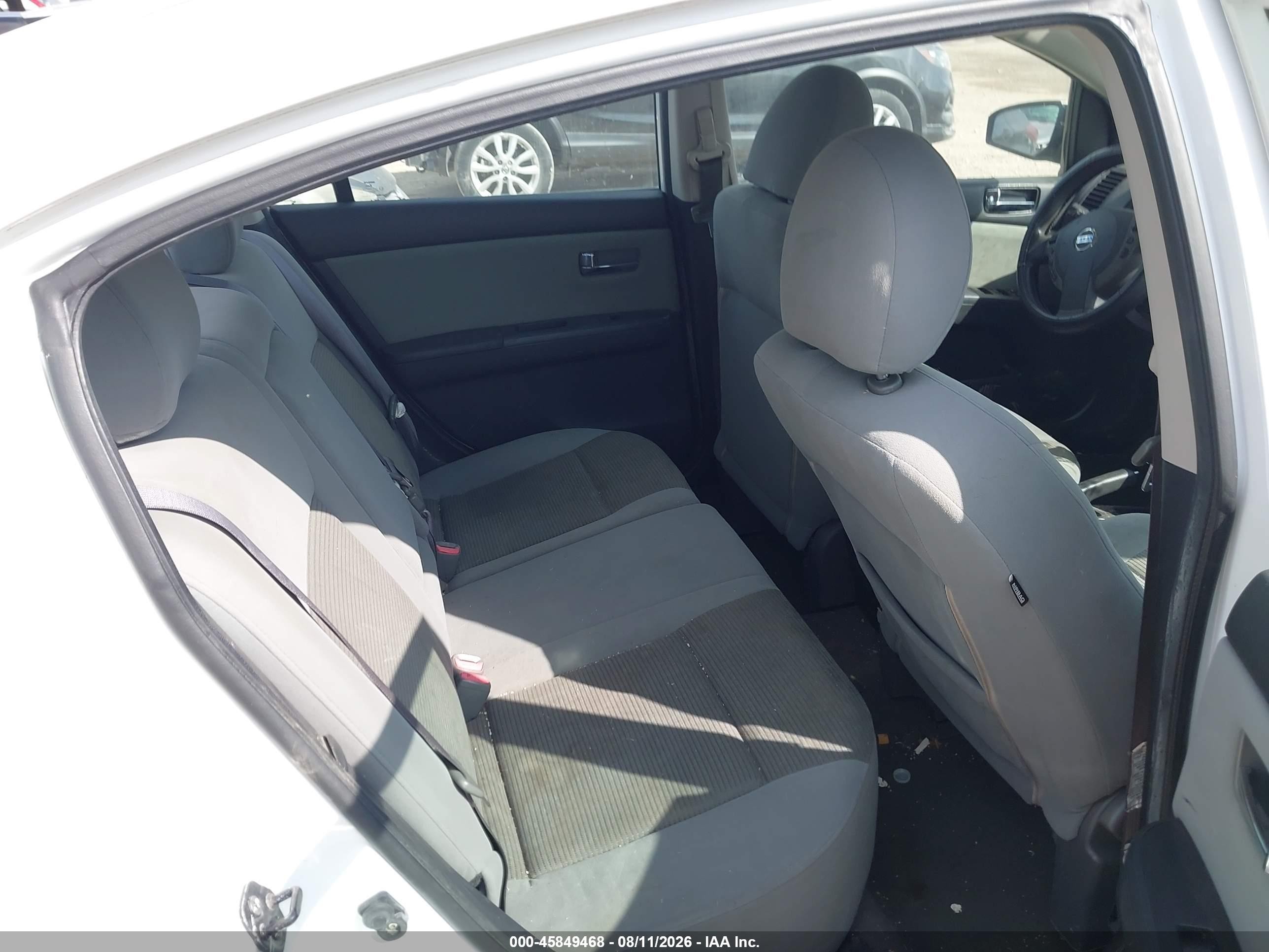 2012 Nissan Sentra 2.0 S White vin: 3N1AB6AP1CL711844
